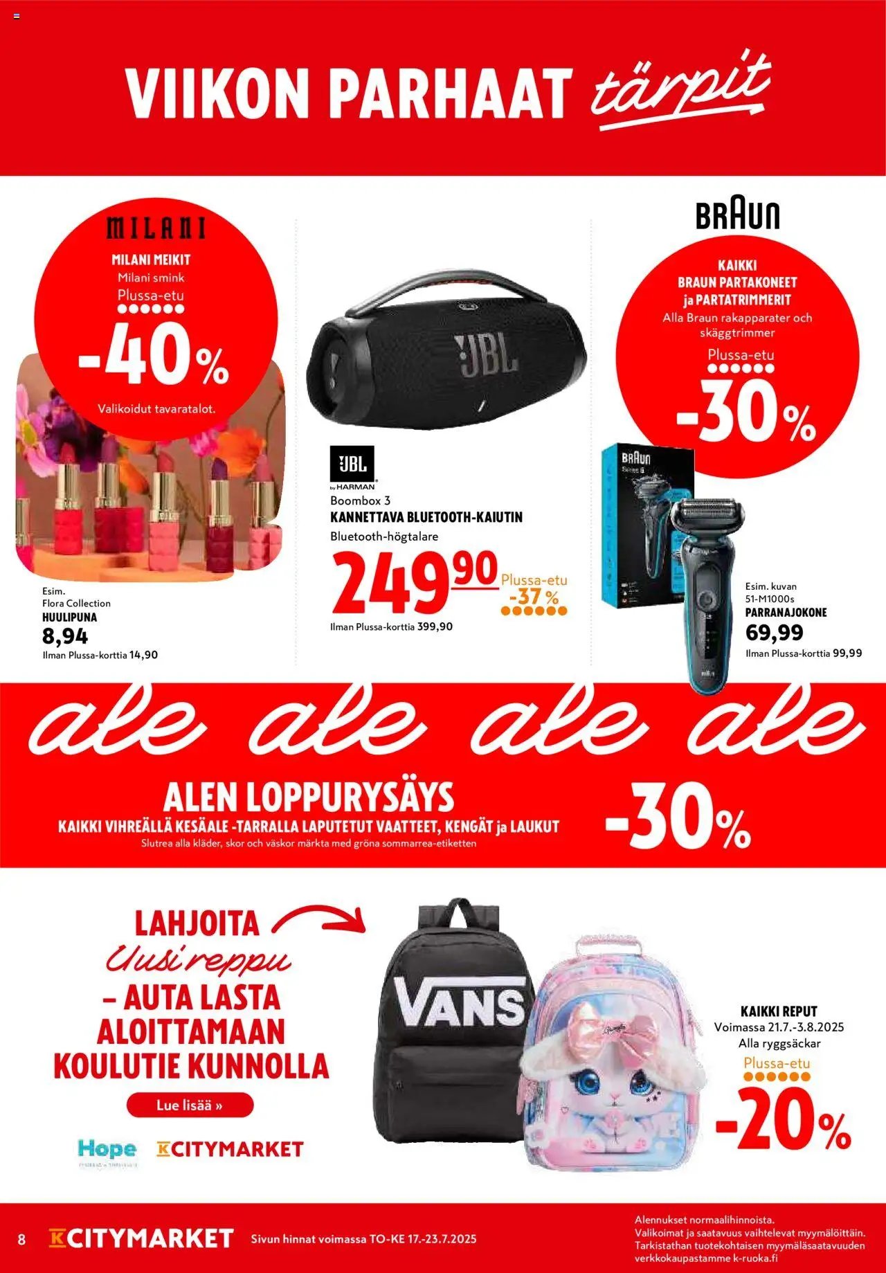 K-Citymarket tarjoukset (2025-07-17 - 2025-07-20)