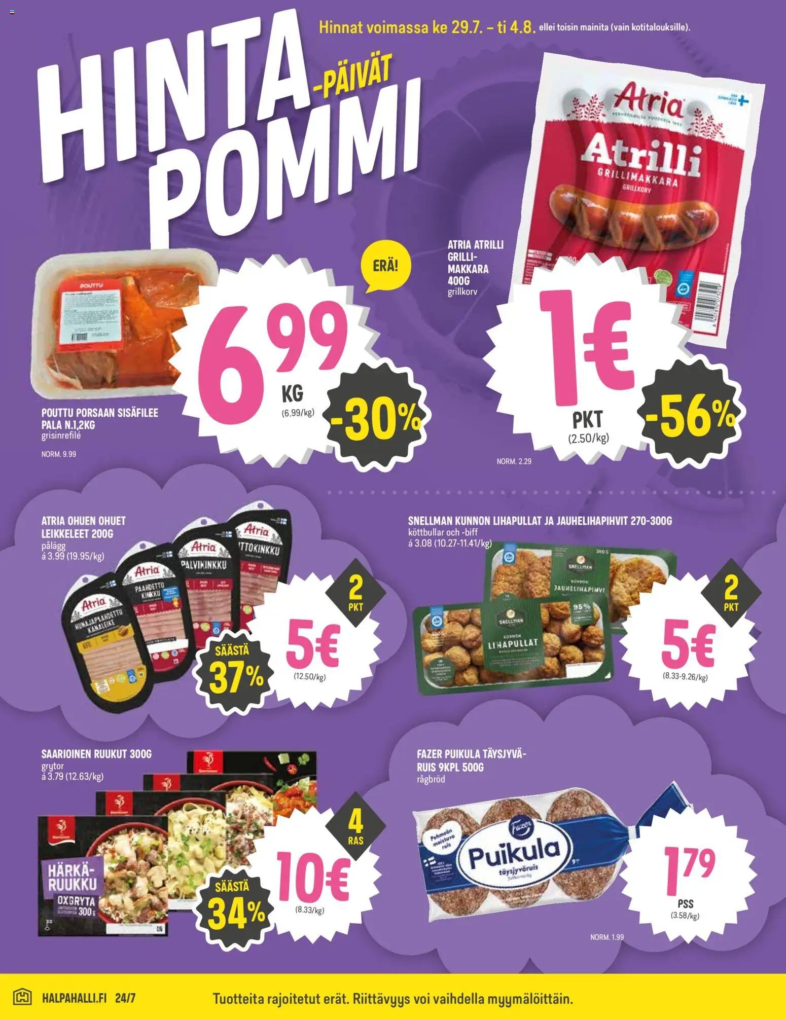 Halpa Halli tarjoukset