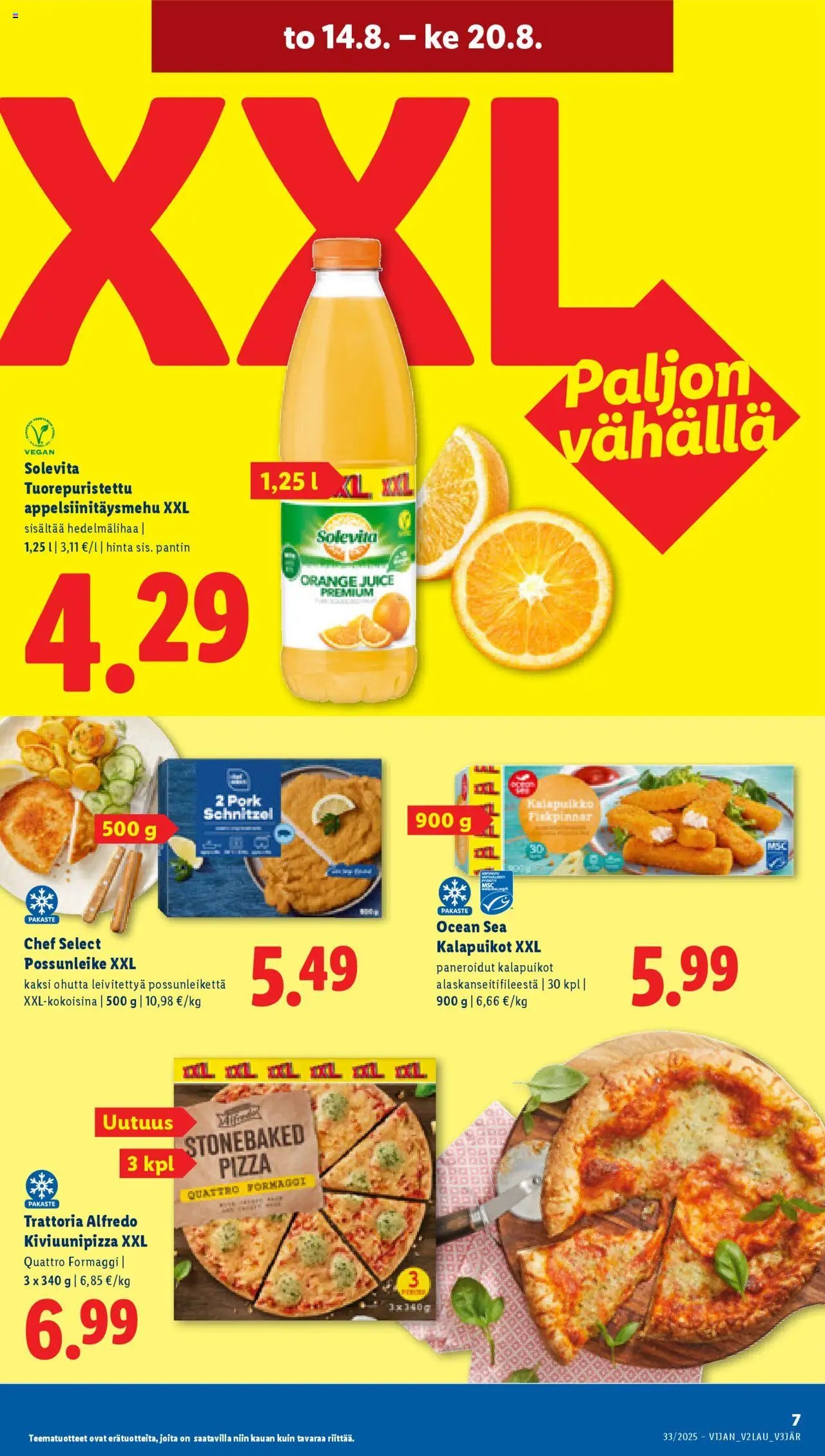 Lidl tarjoukset - Tampere (2025-08-14 - 2025-08-20)
