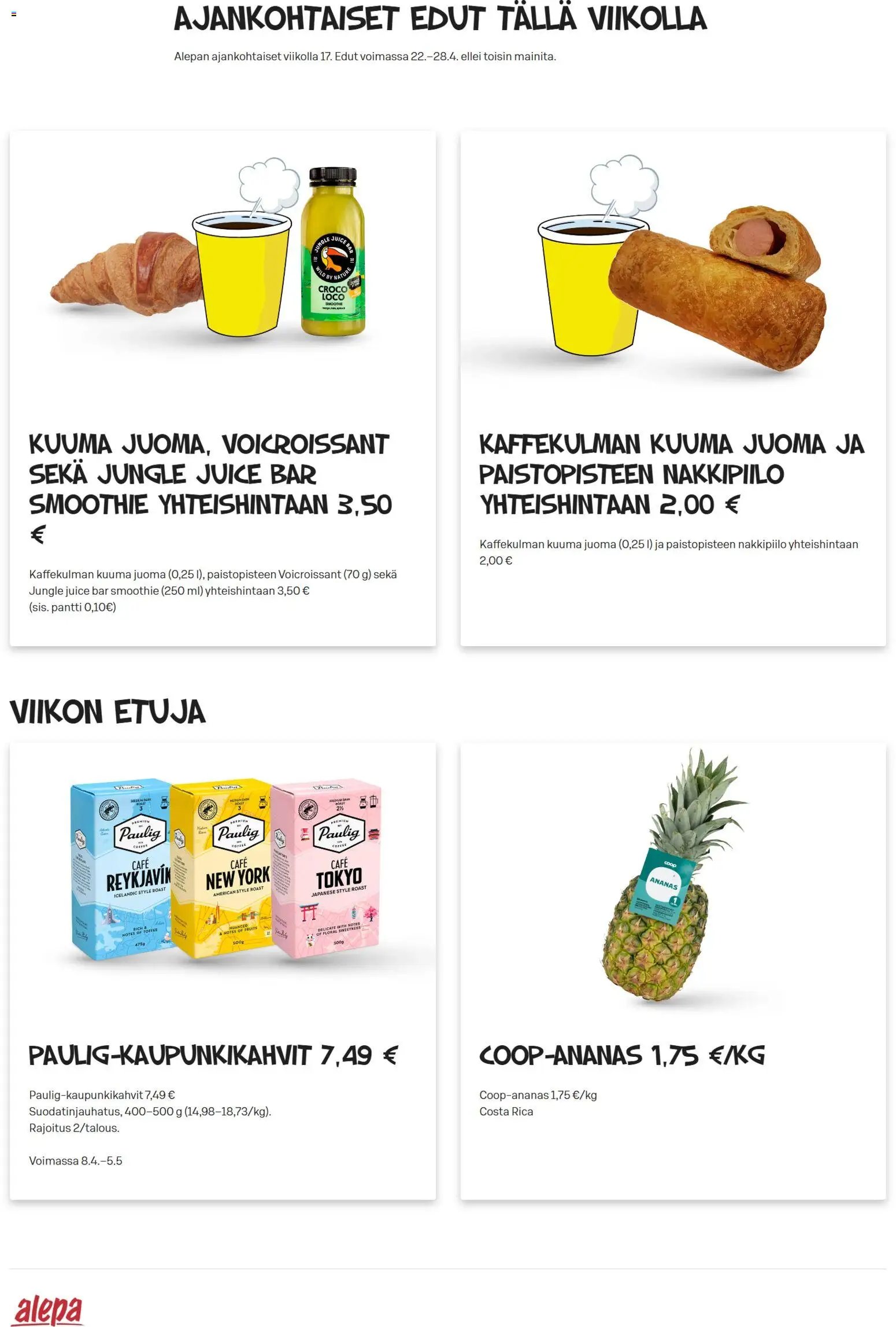 Alepa tarjoukset