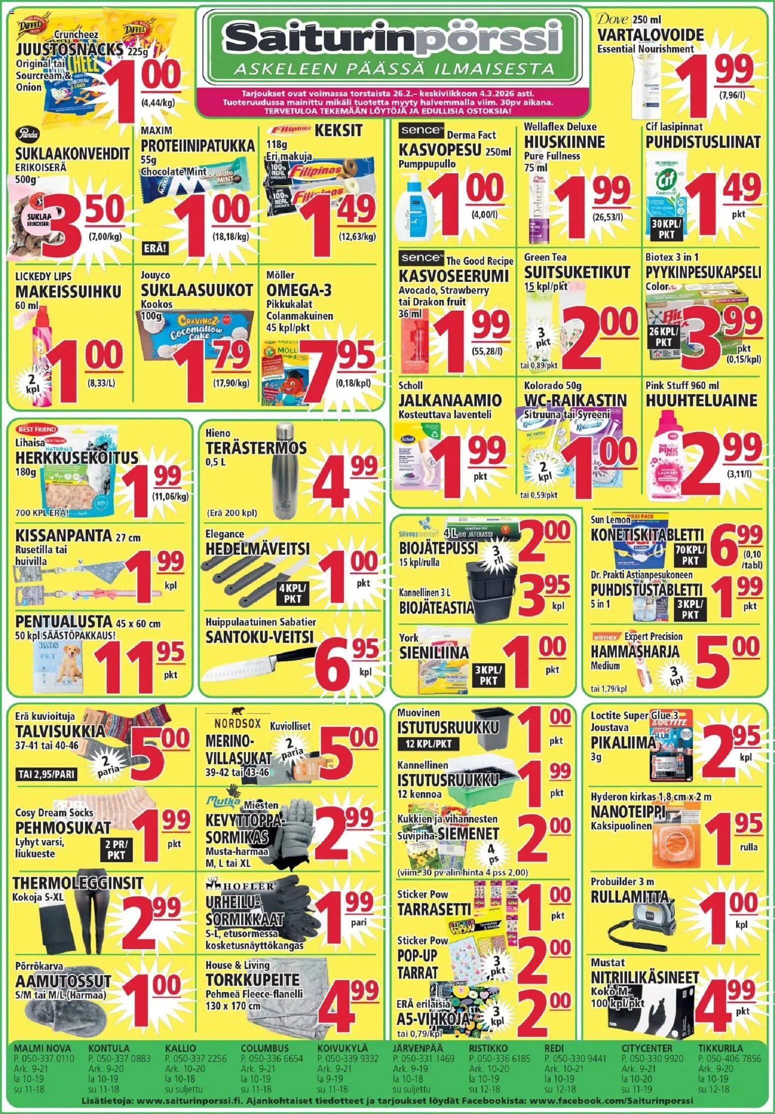 Saiturinpörssi tarjoukset