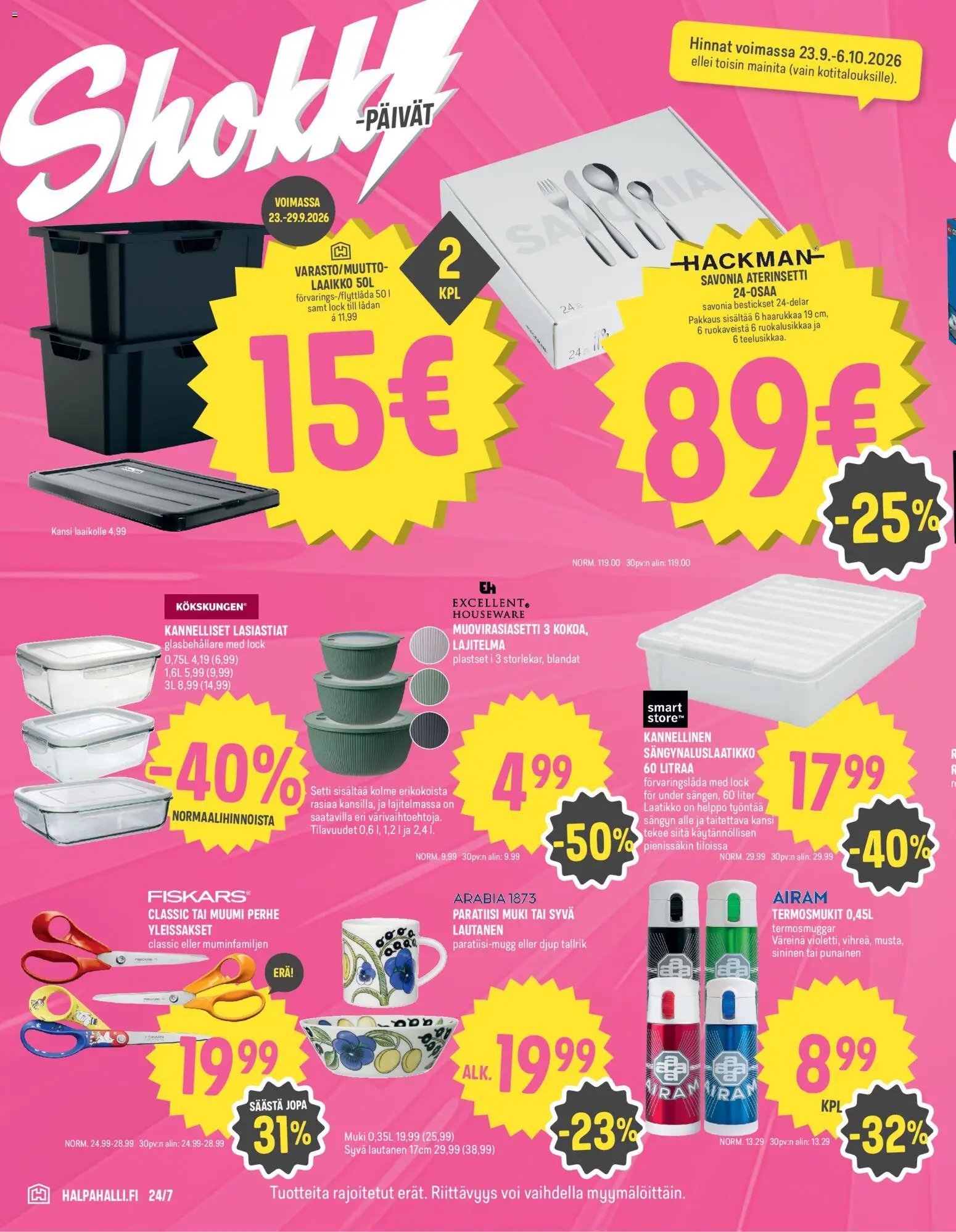 Halpa Halli tarjoukset