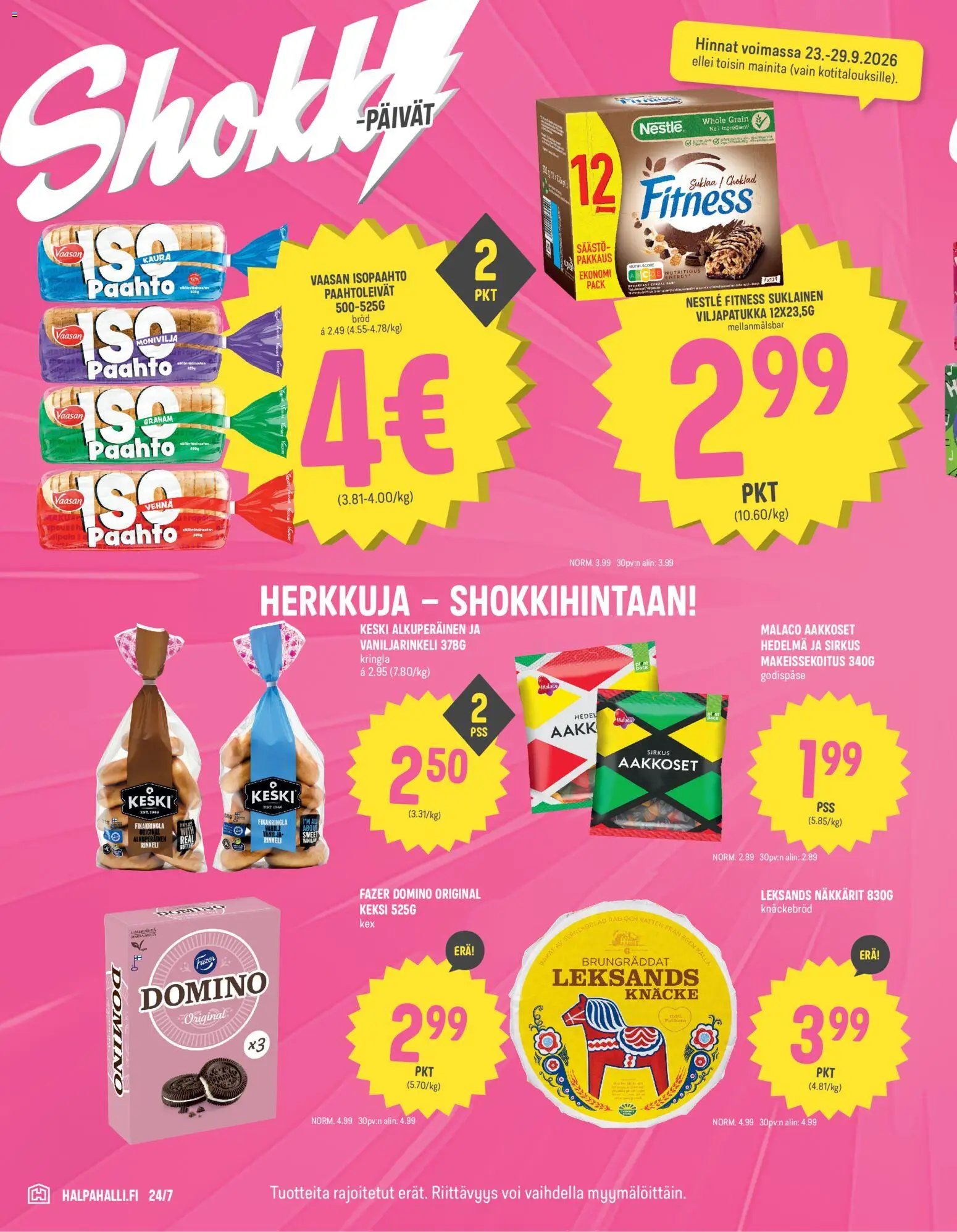 Halpa Halli tarjoukset
