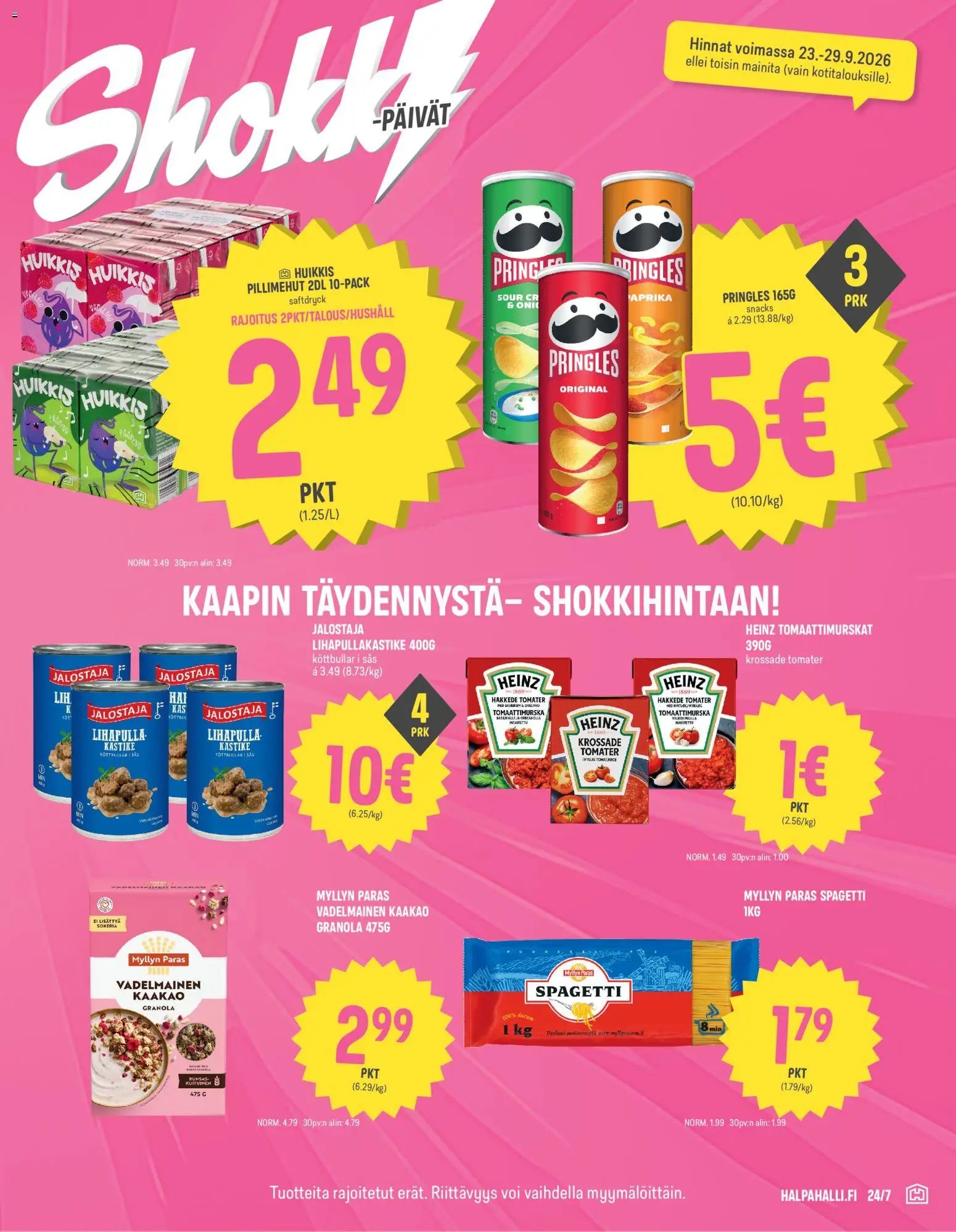 Halpa Halli tarjoukset