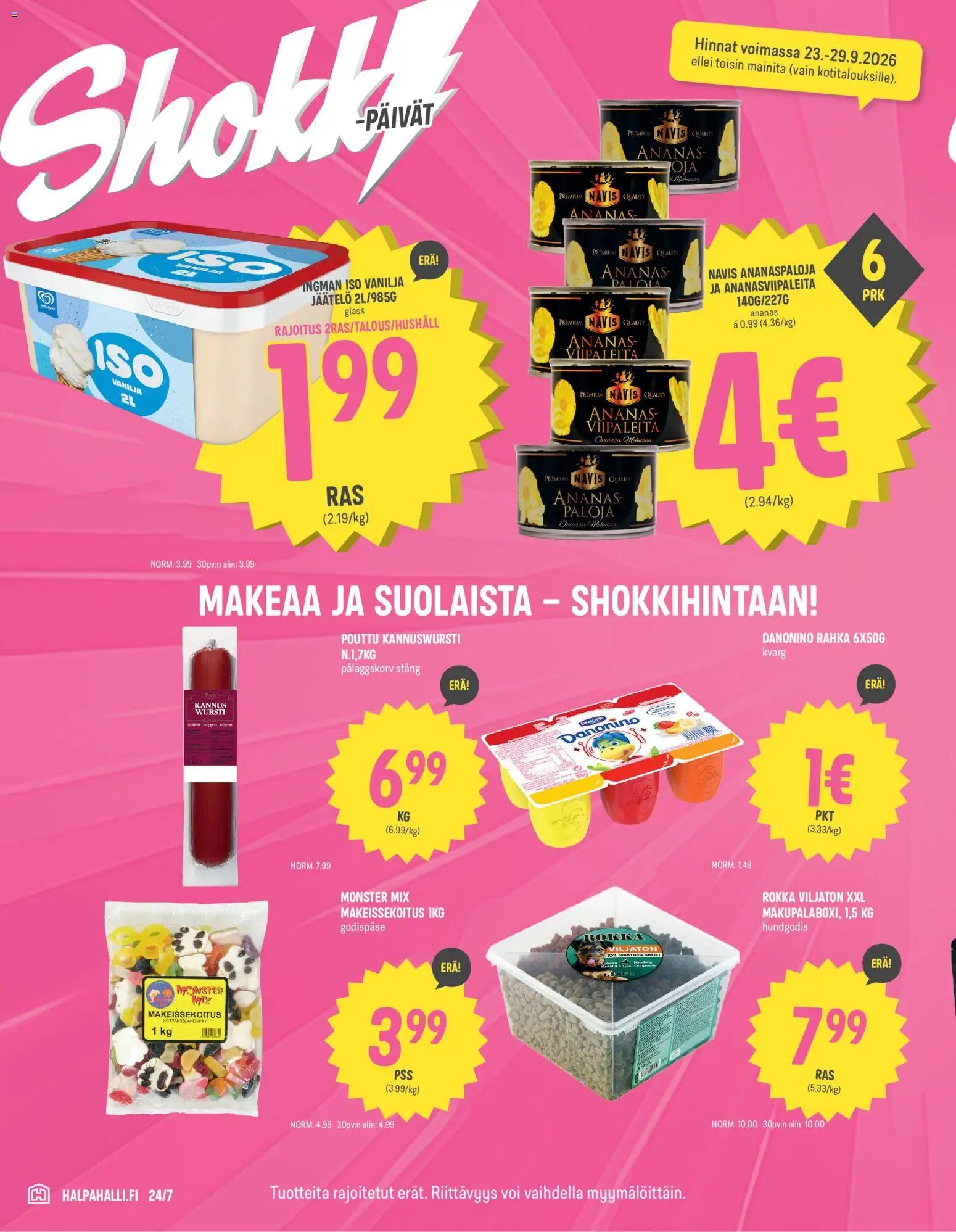 Halpa Halli tarjoukset
