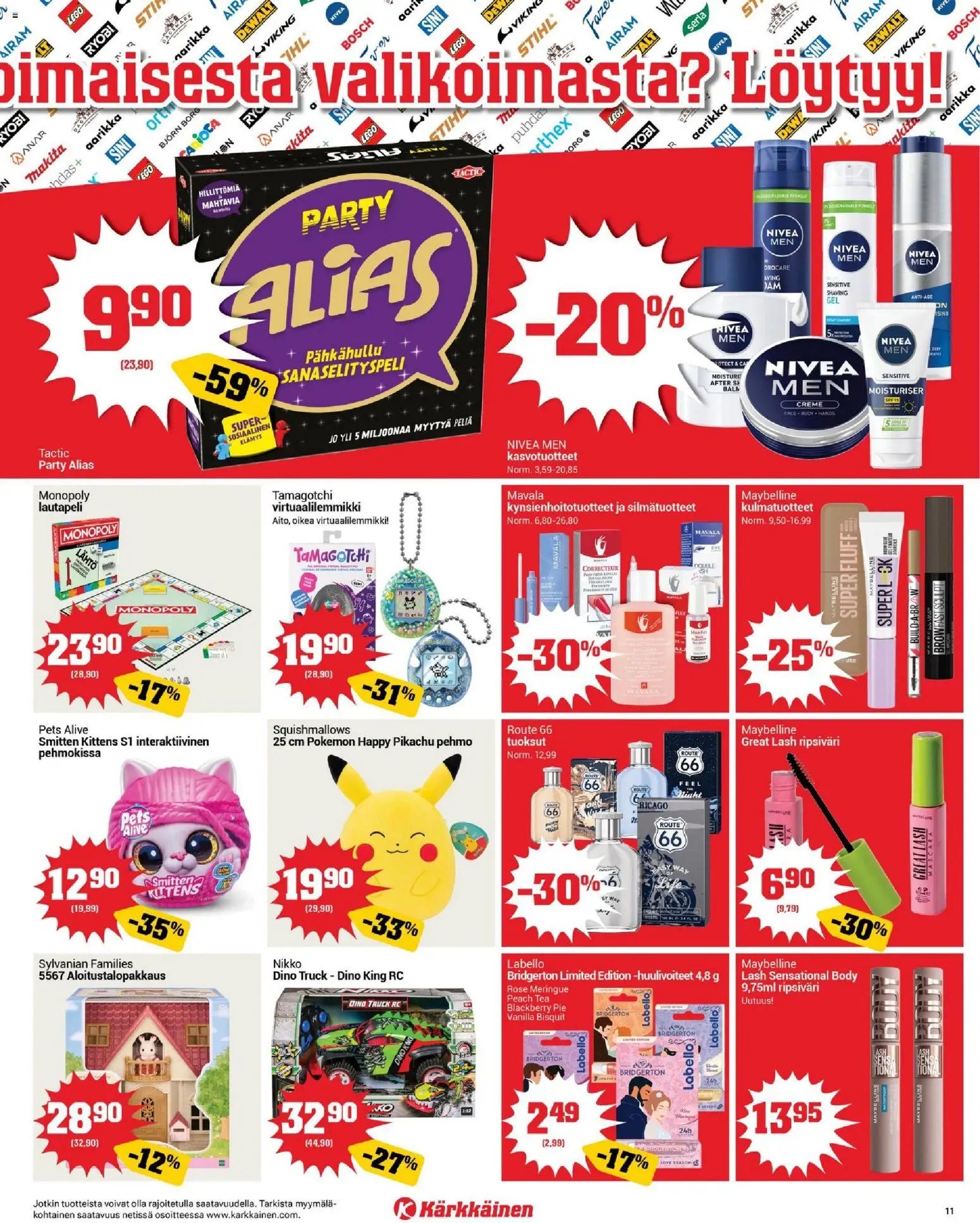 Kärkkäinen tarjoukset