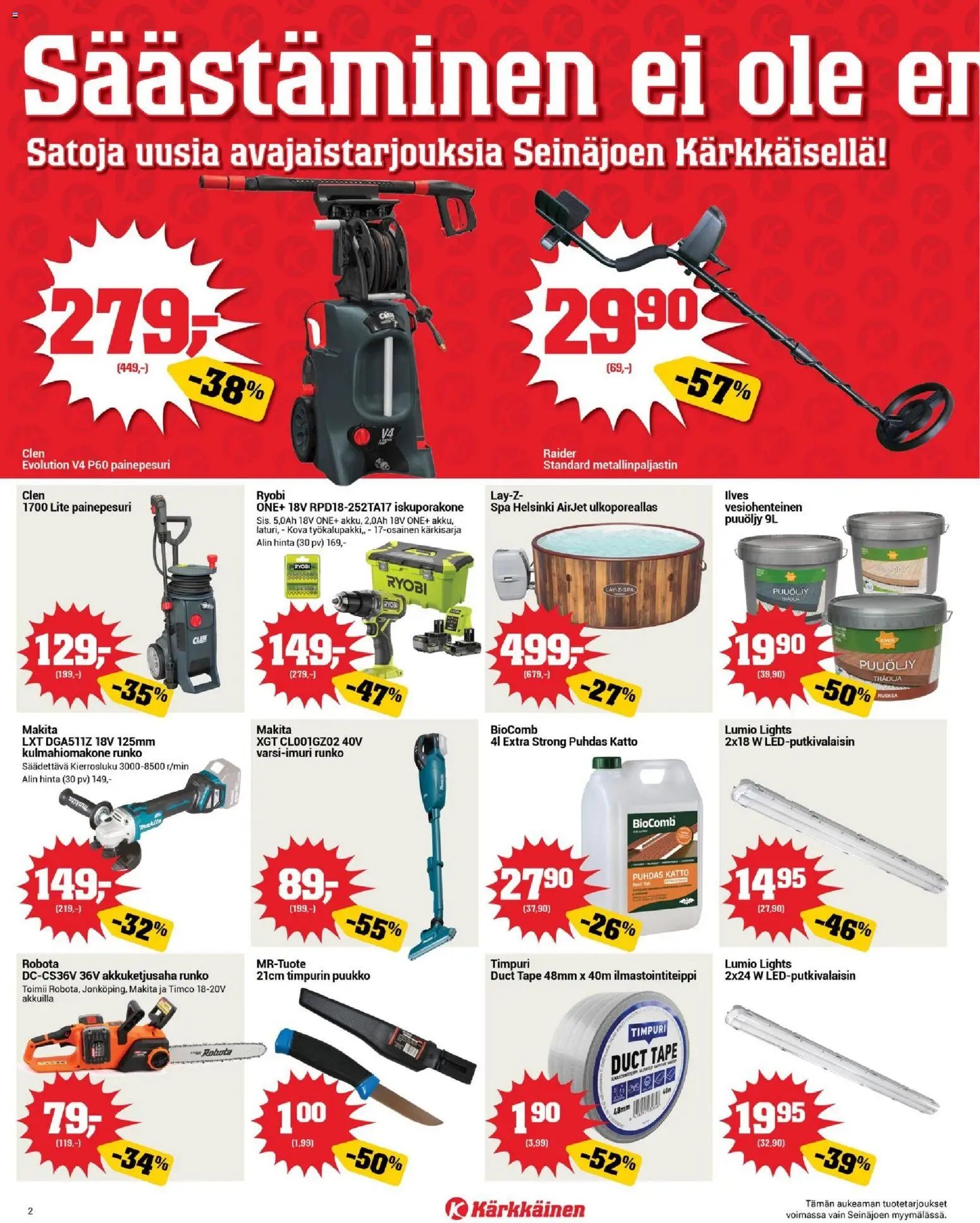 Kärkkäinen tarjoukset - Seinäjoen alue