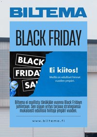 Biltema Black Friday -ennakkoilmoitus