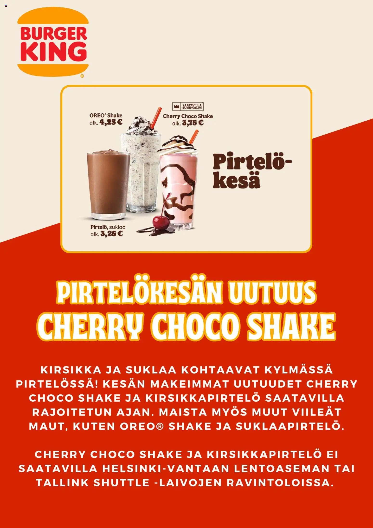 Burger King tarjoukset