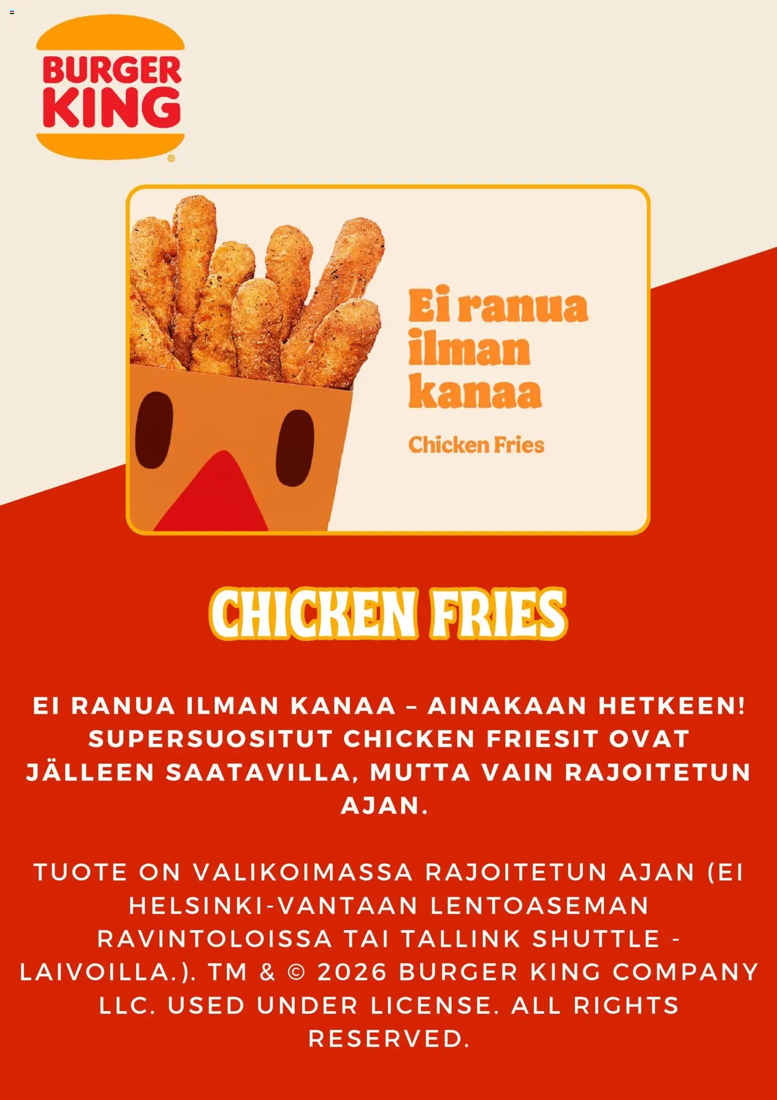 Burger King tarjoukset
