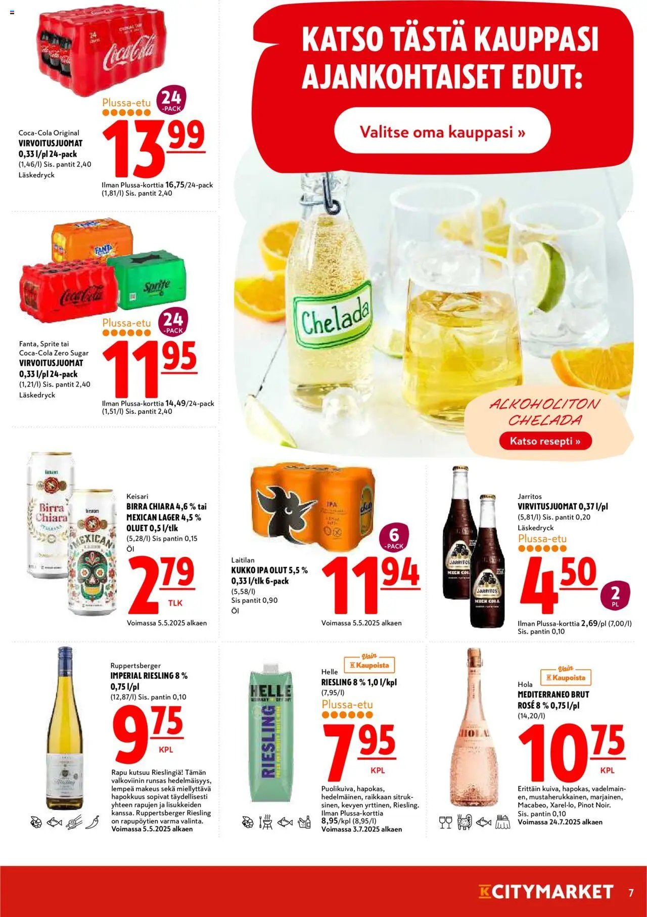 K-Citymarket tarjoukset (2025-07-24 - 2025-07-27)