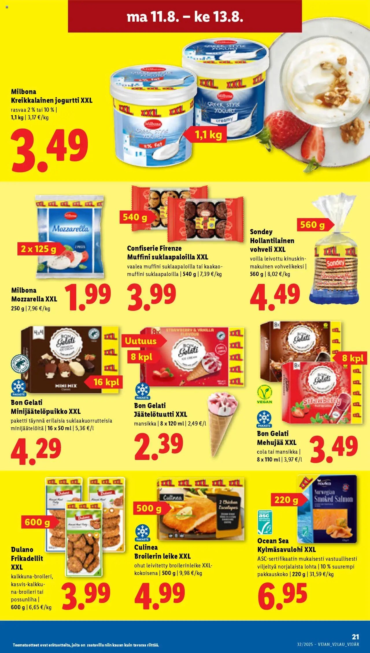 Lidl tarjoukset - Helsinki (2025-08-07 - 2025-08-13)