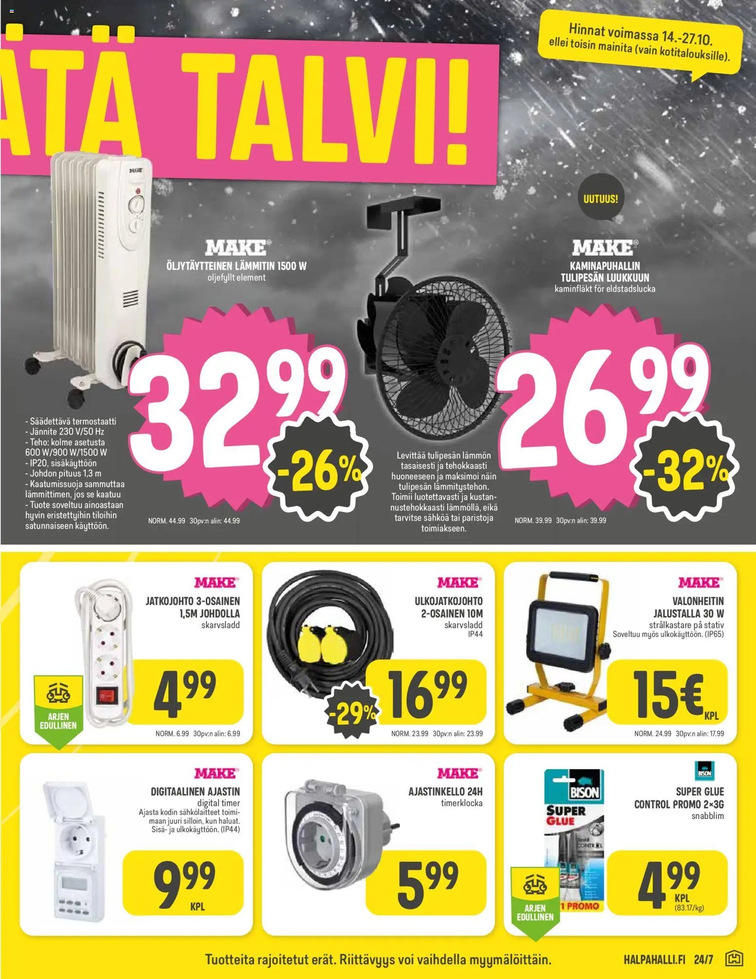 Halpa Halli tarjoukset