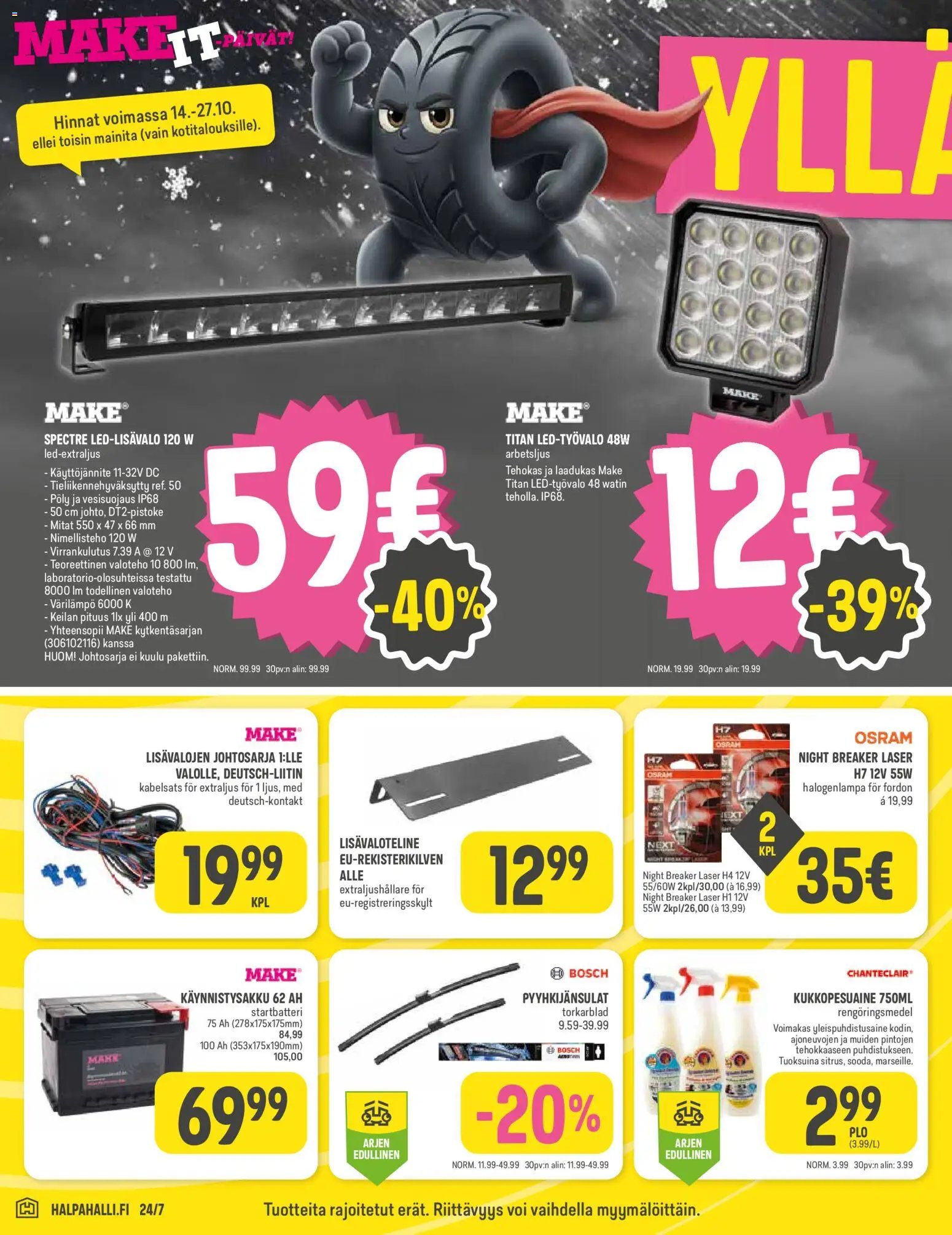 Halpa Halli tarjoukset