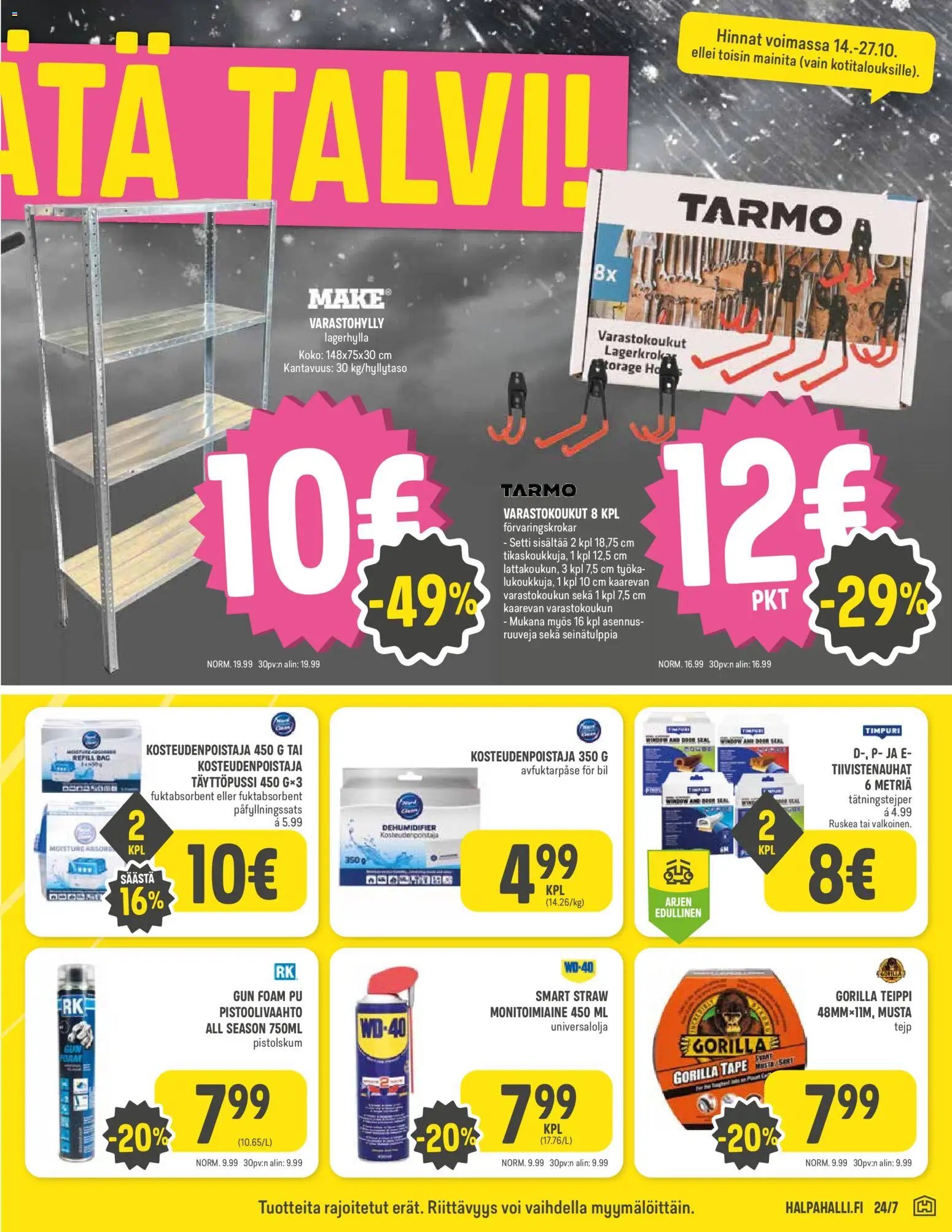 Halpa Halli tarjoukset