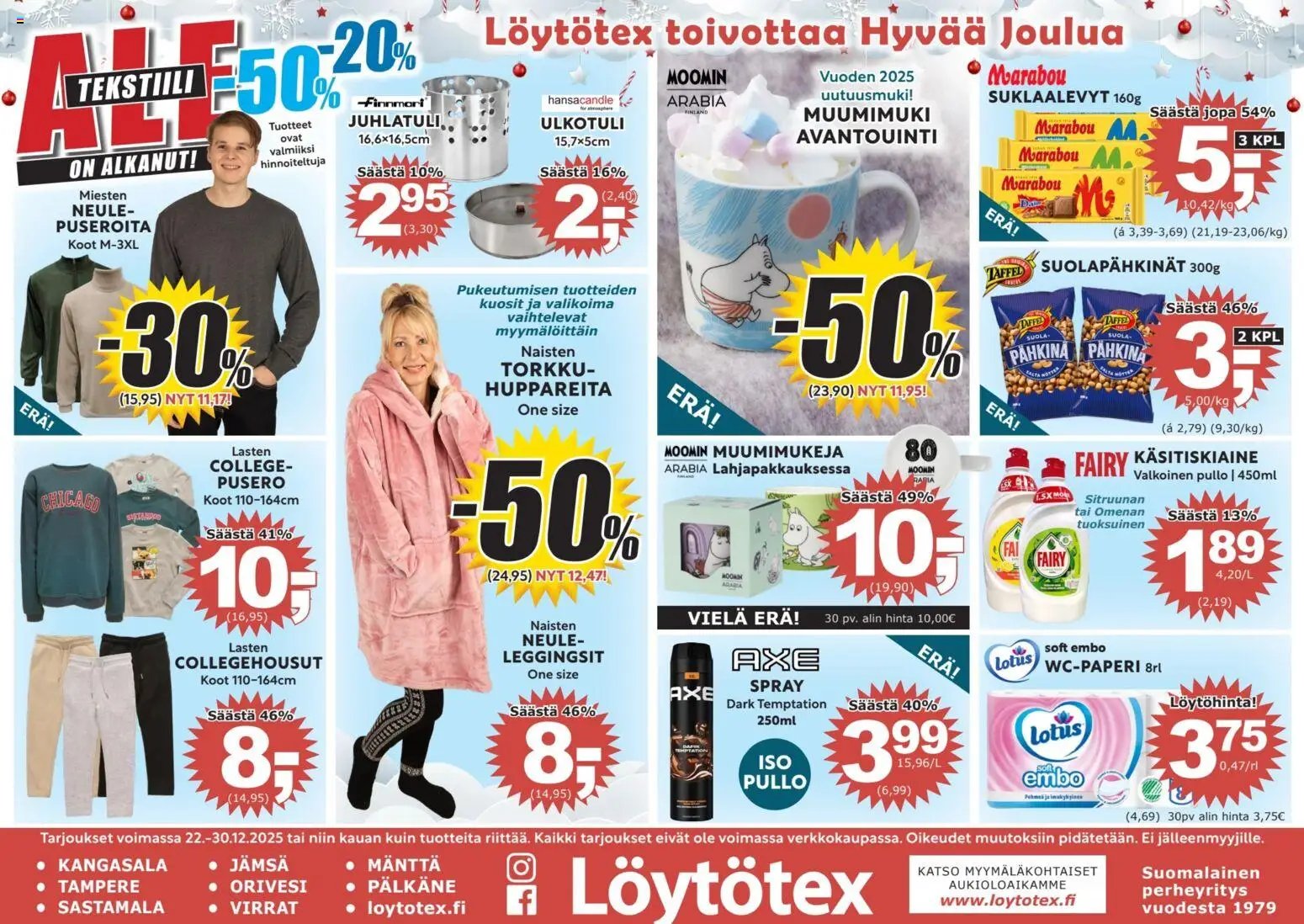 Löytötex tarjoukset