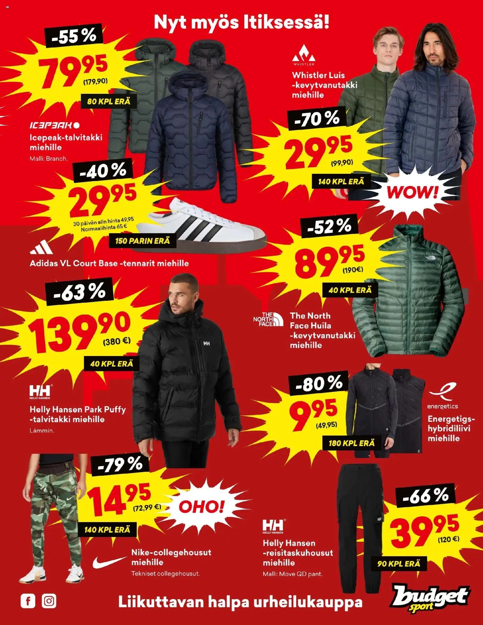 Budget Sport tarjoukset (2025-11-06 - 2025-11-16)