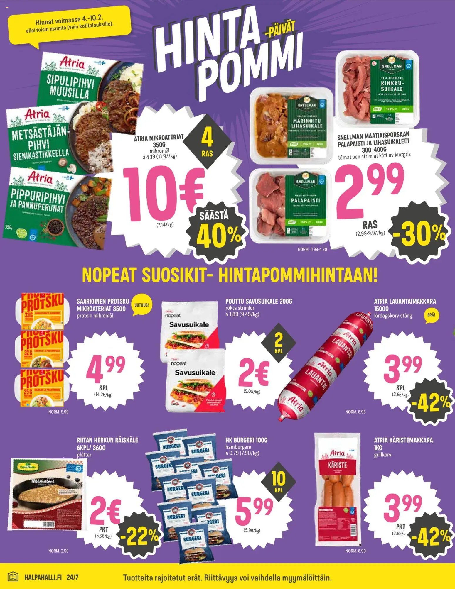 Halpa Halli tarjoukset