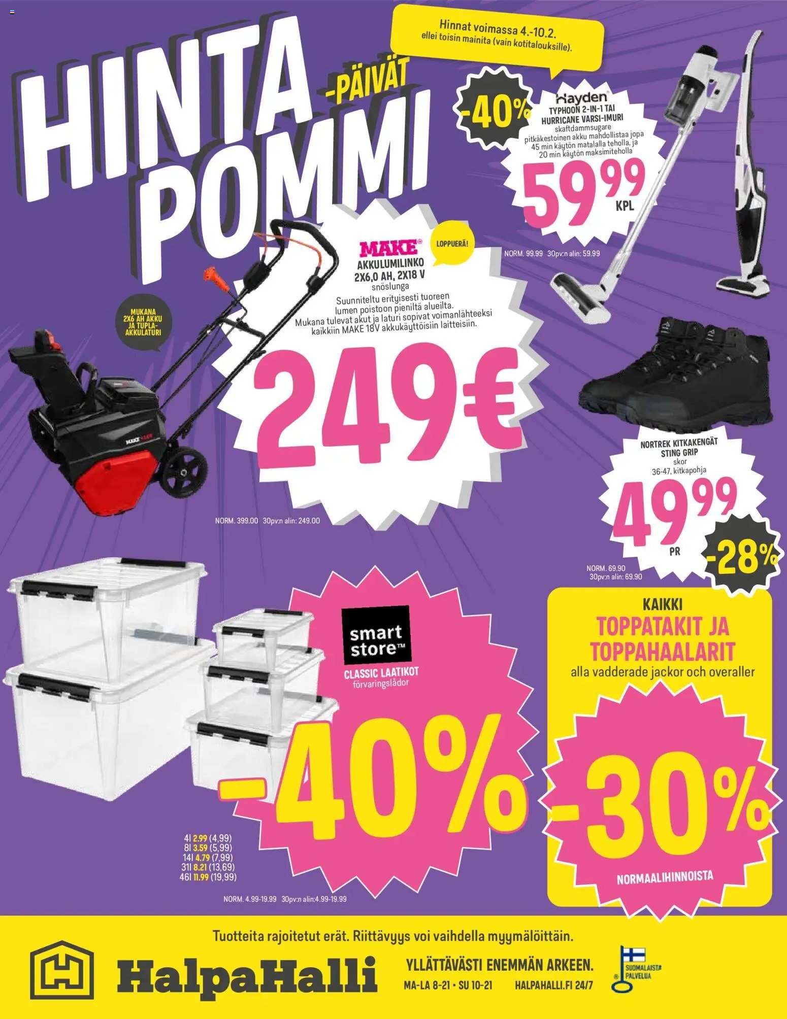 Halpa Halli tarjoukset