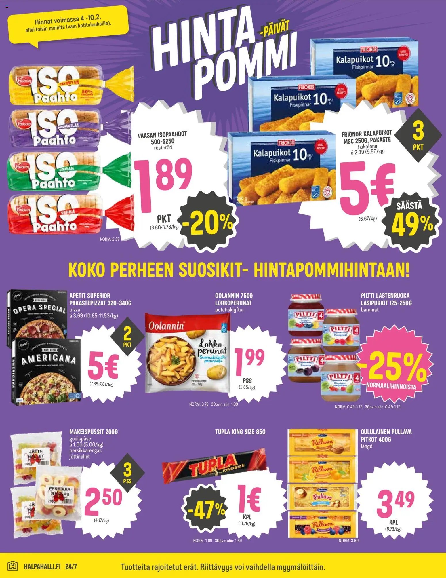 Halpa Halli tarjoukset