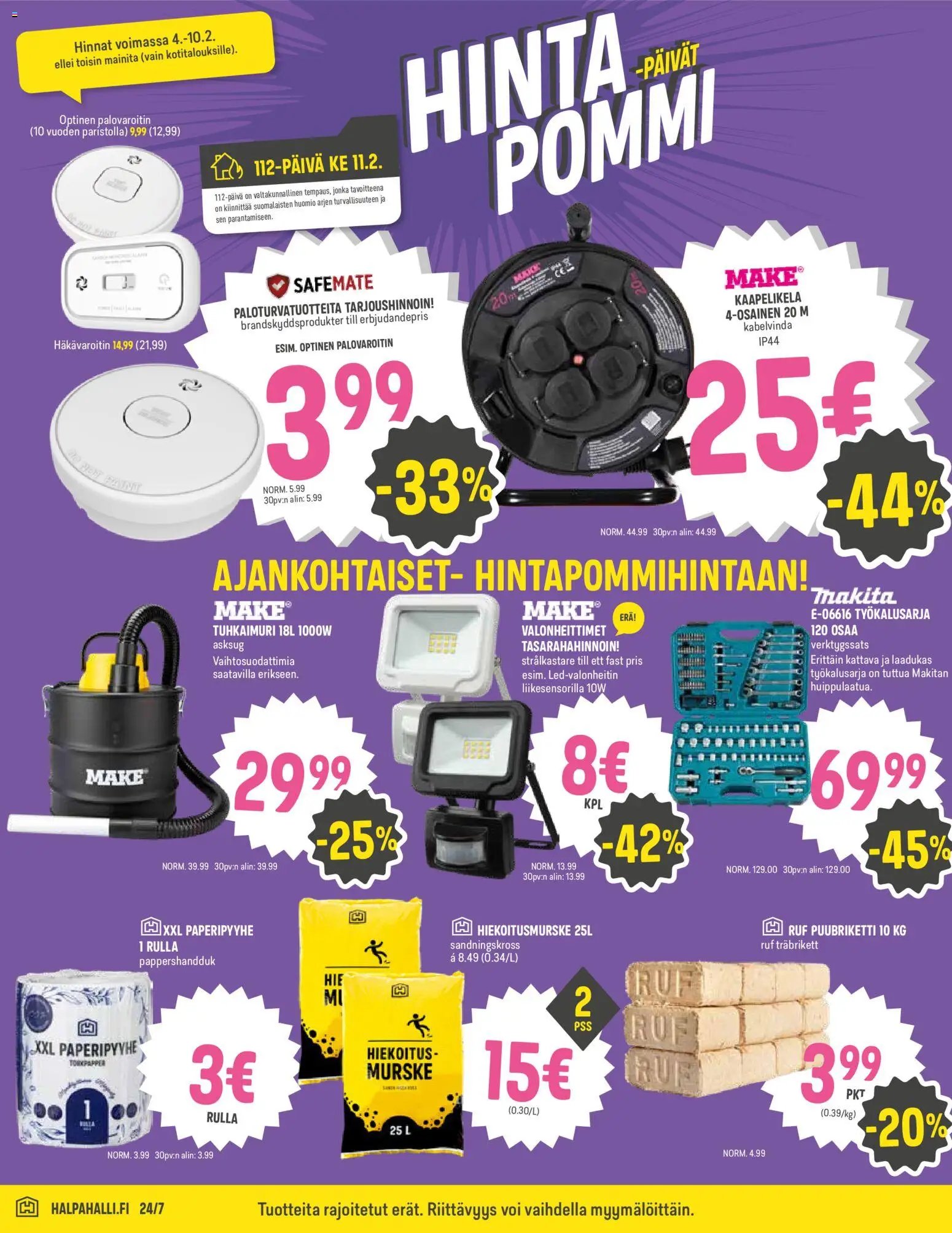 Halpa Halli tarjoukset