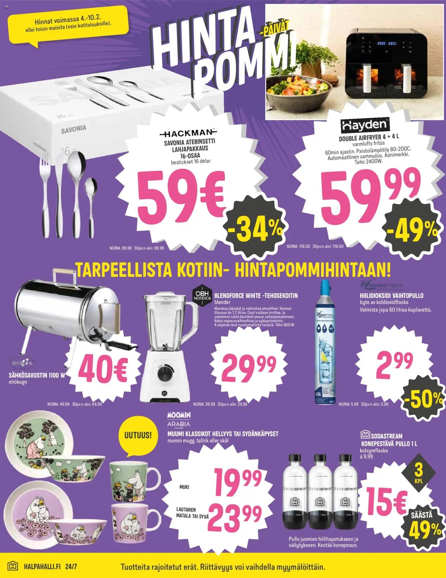 Halpa Halli tarjoukset