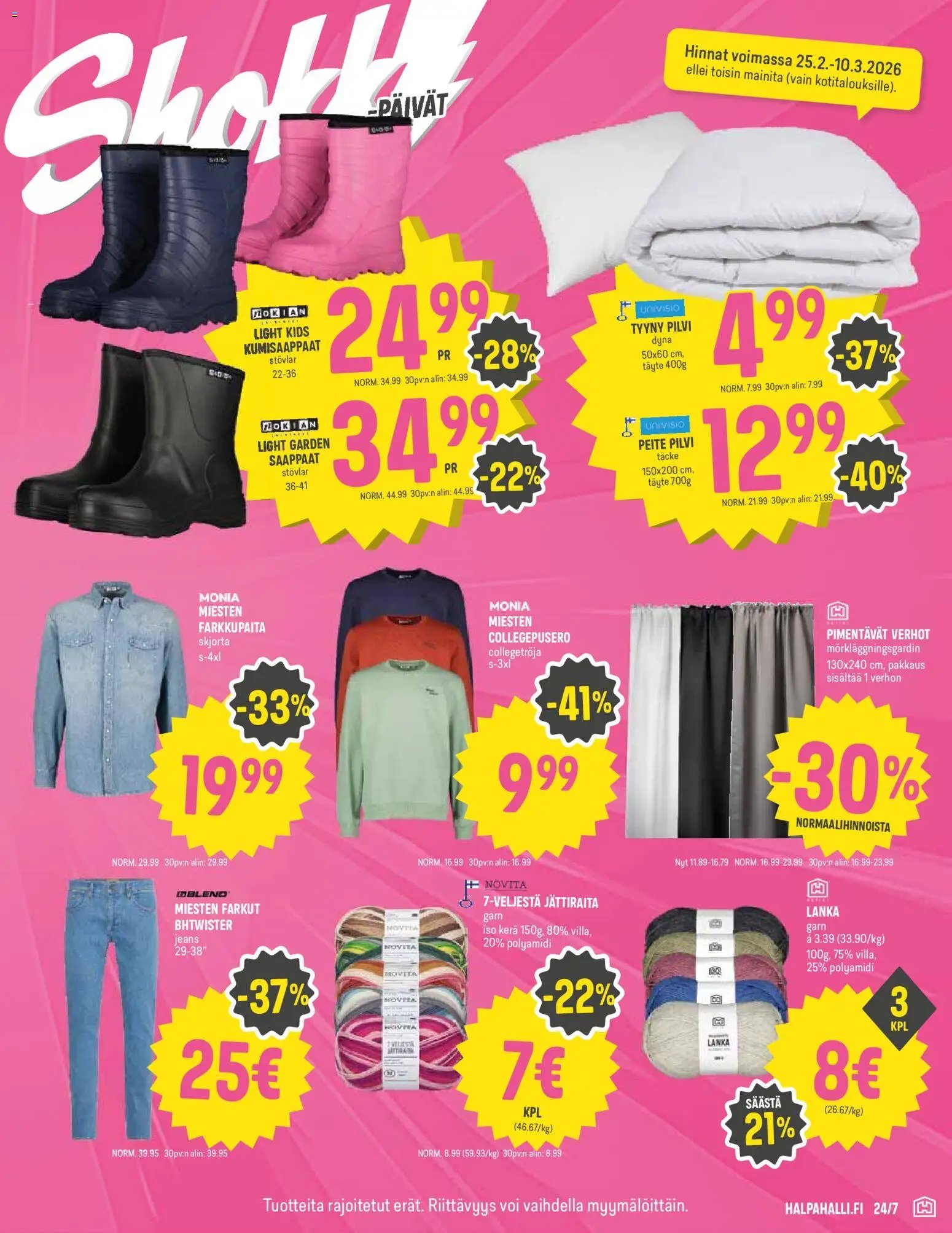 Halpa Halli tarjoukset