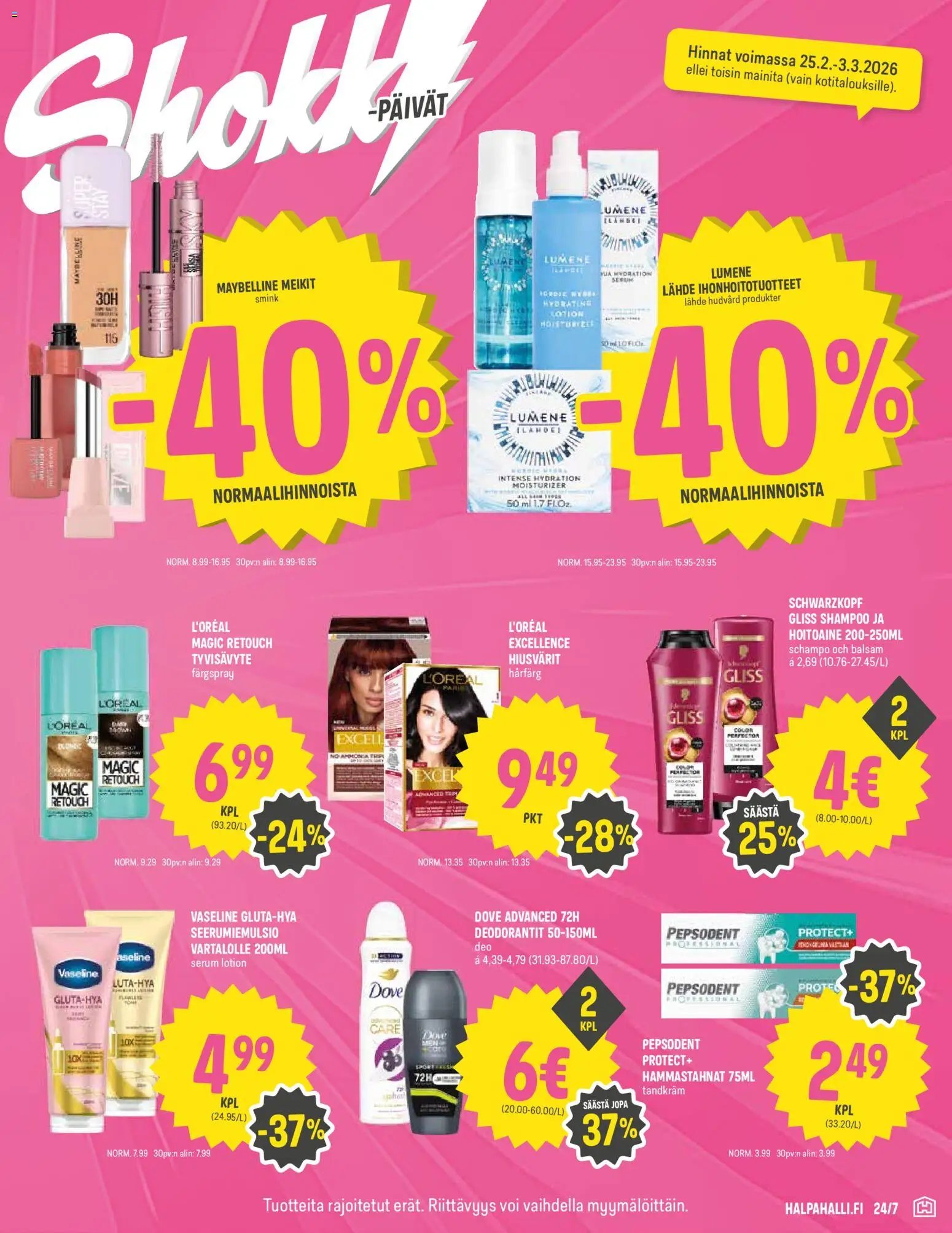 Halpa Halli tarjoukset