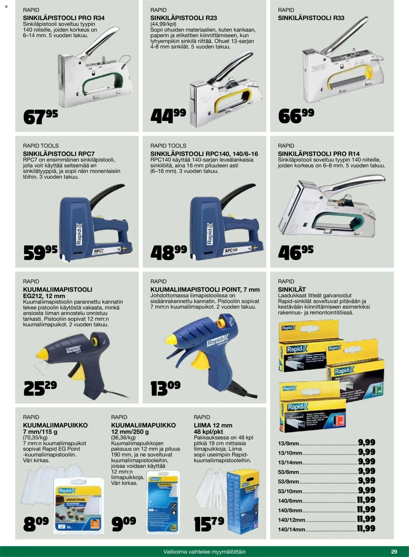 Tokmanni - 2025 Työkalukuvasto