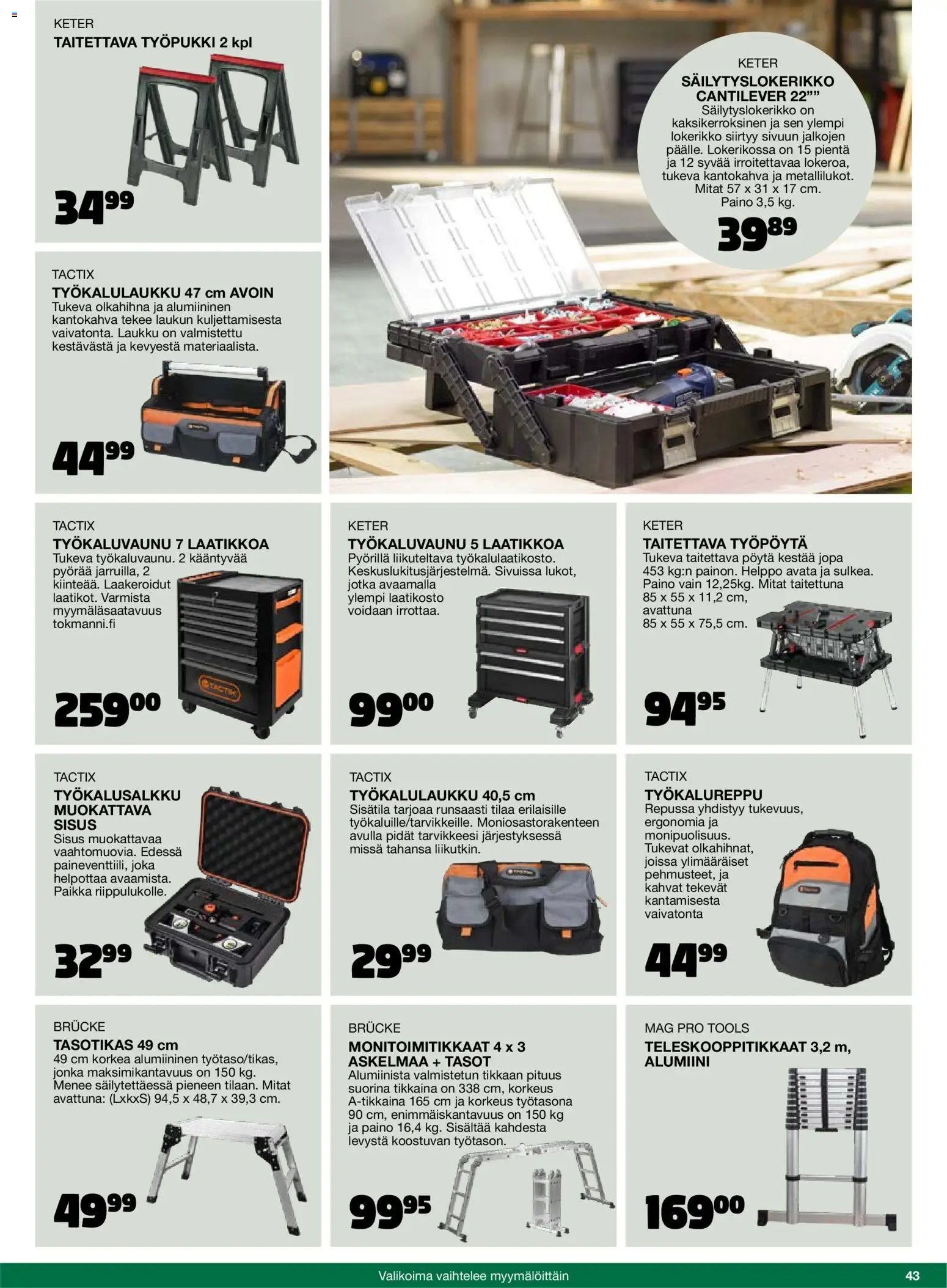 Tokmanni - 2025 Työkalukuvasto