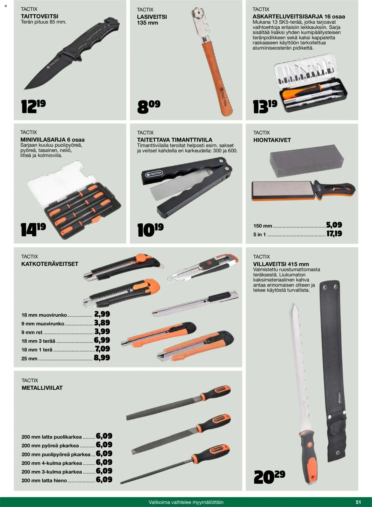 Tokmanni - 2025 Työkalukuvasto