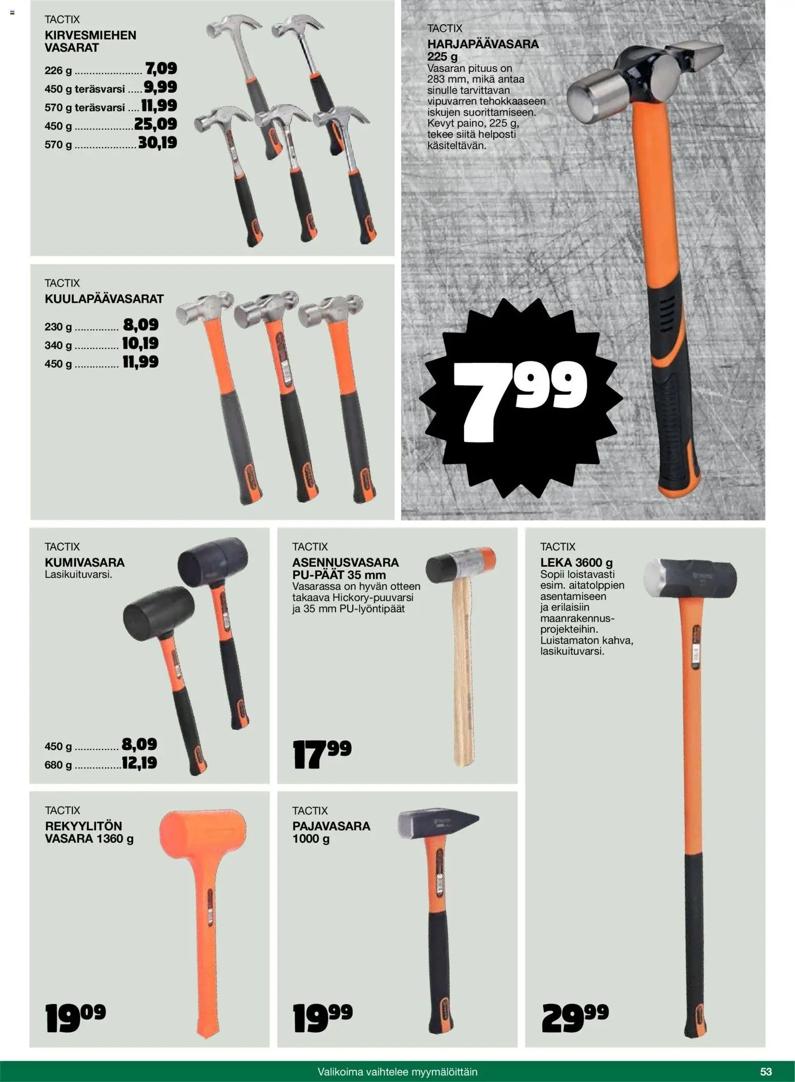 Tokmanni - 2025 Työkalukuvasto