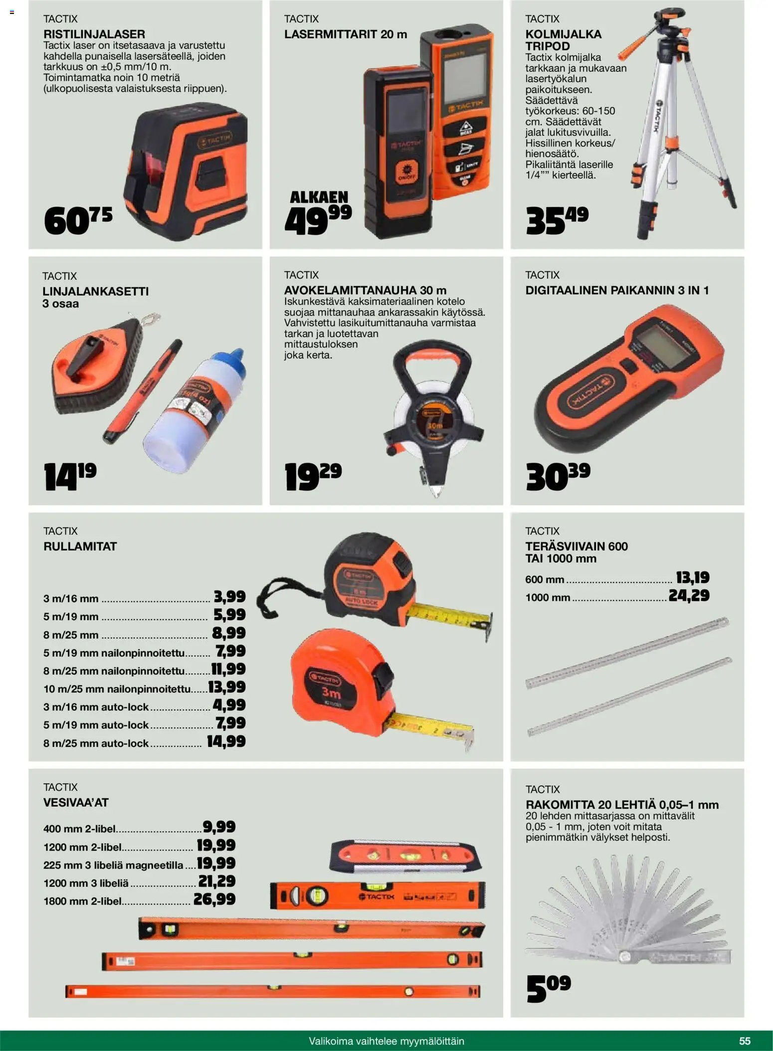 Tokmanni - 2025 Työkalukuvasto