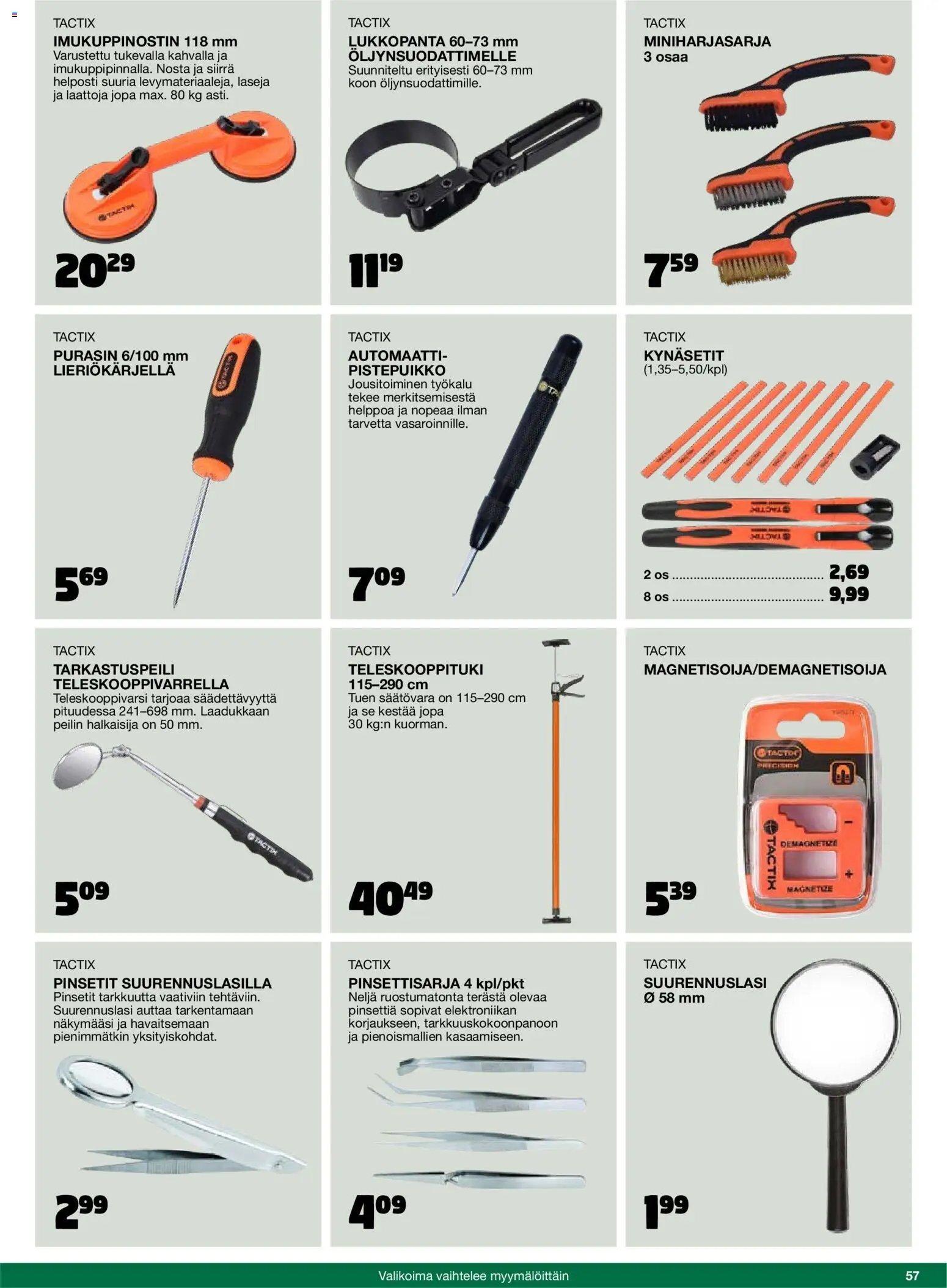 Tokmanni - 2025 Työkalukuvasto