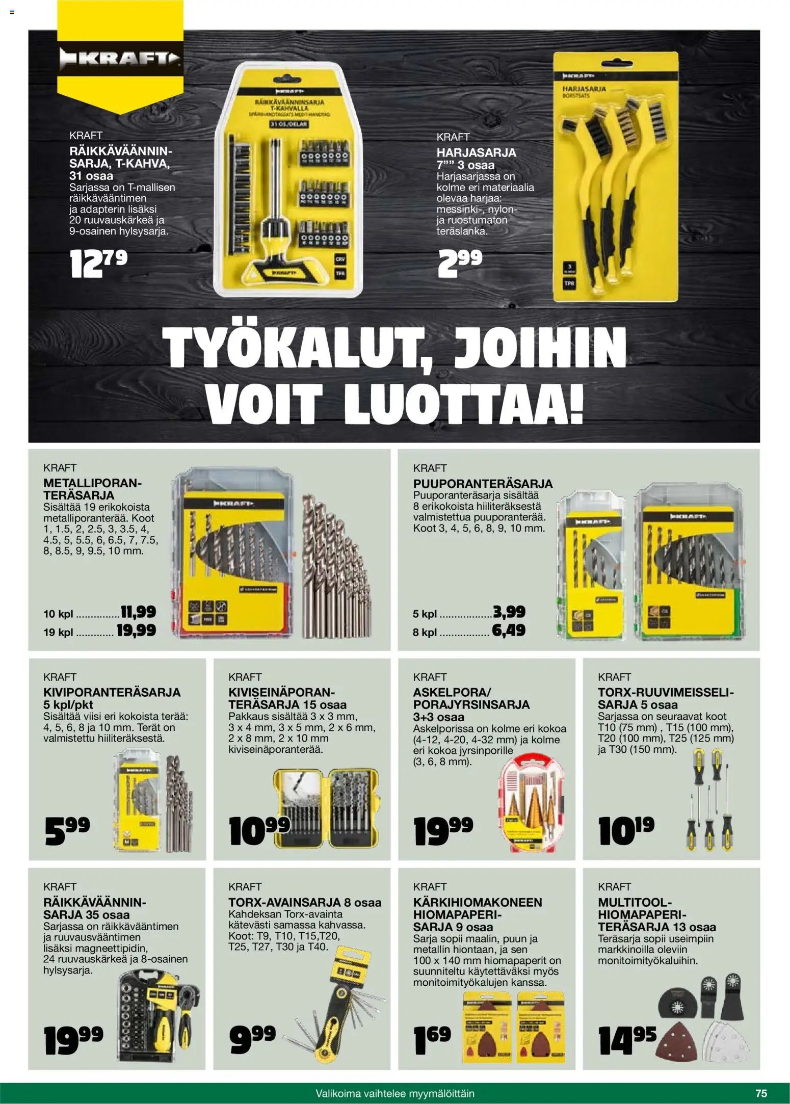 Tokmanni - 2025 Työkalukuvasto