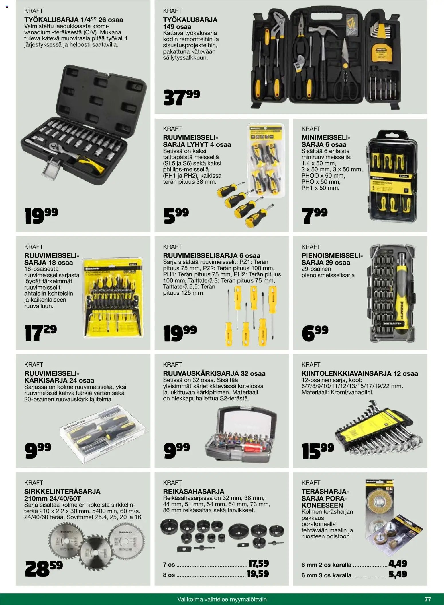 Tokmanni - 2025 Työkalukuvasto