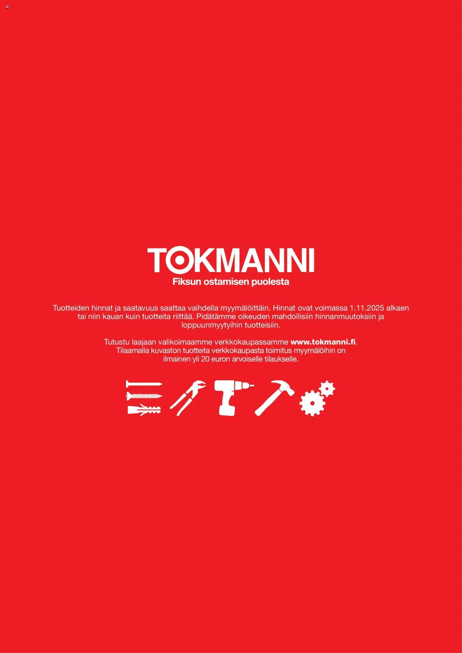 Tokmanni - 2025 Työkalukuvasto