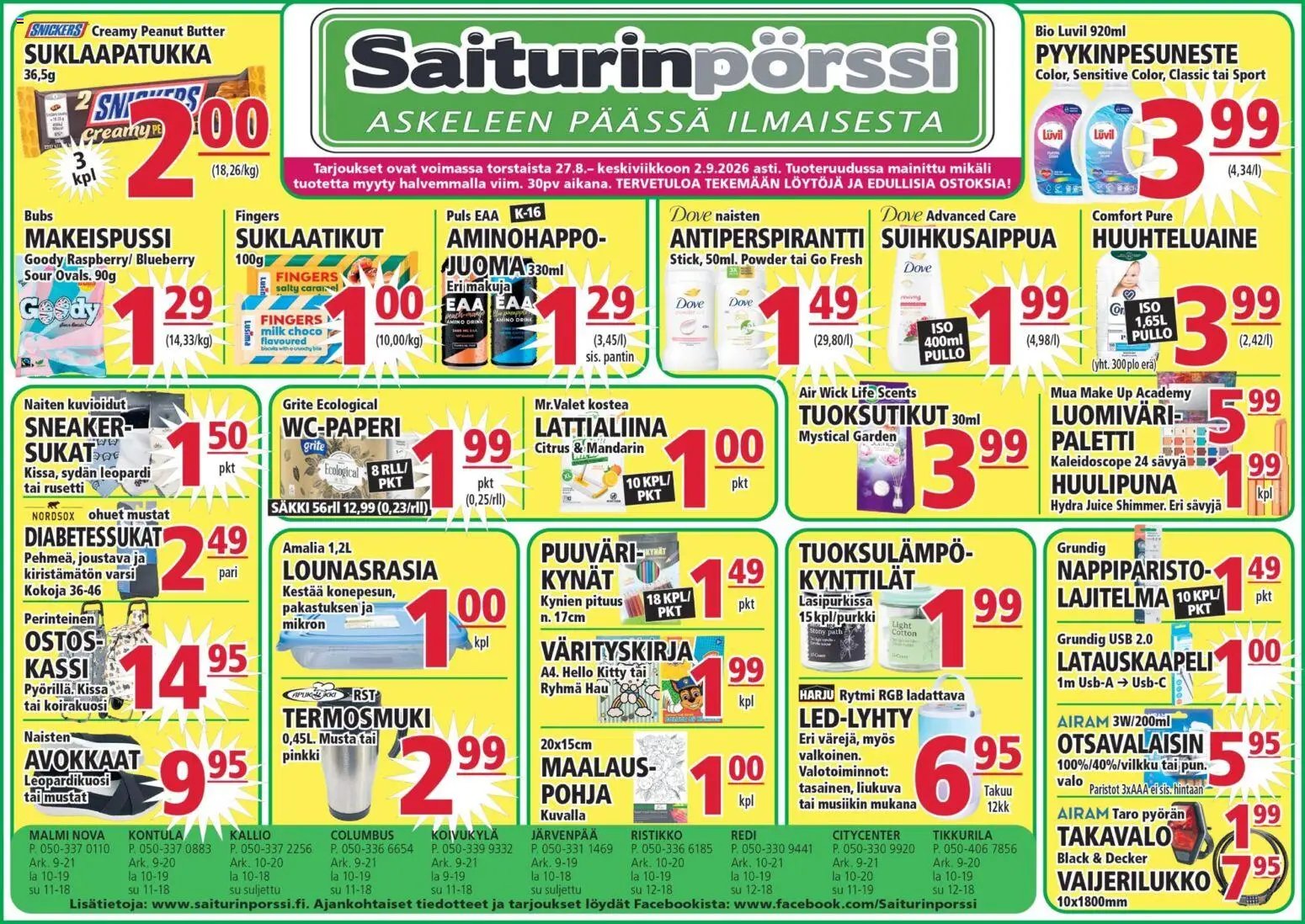 Saiturinpörssi tarjoukset