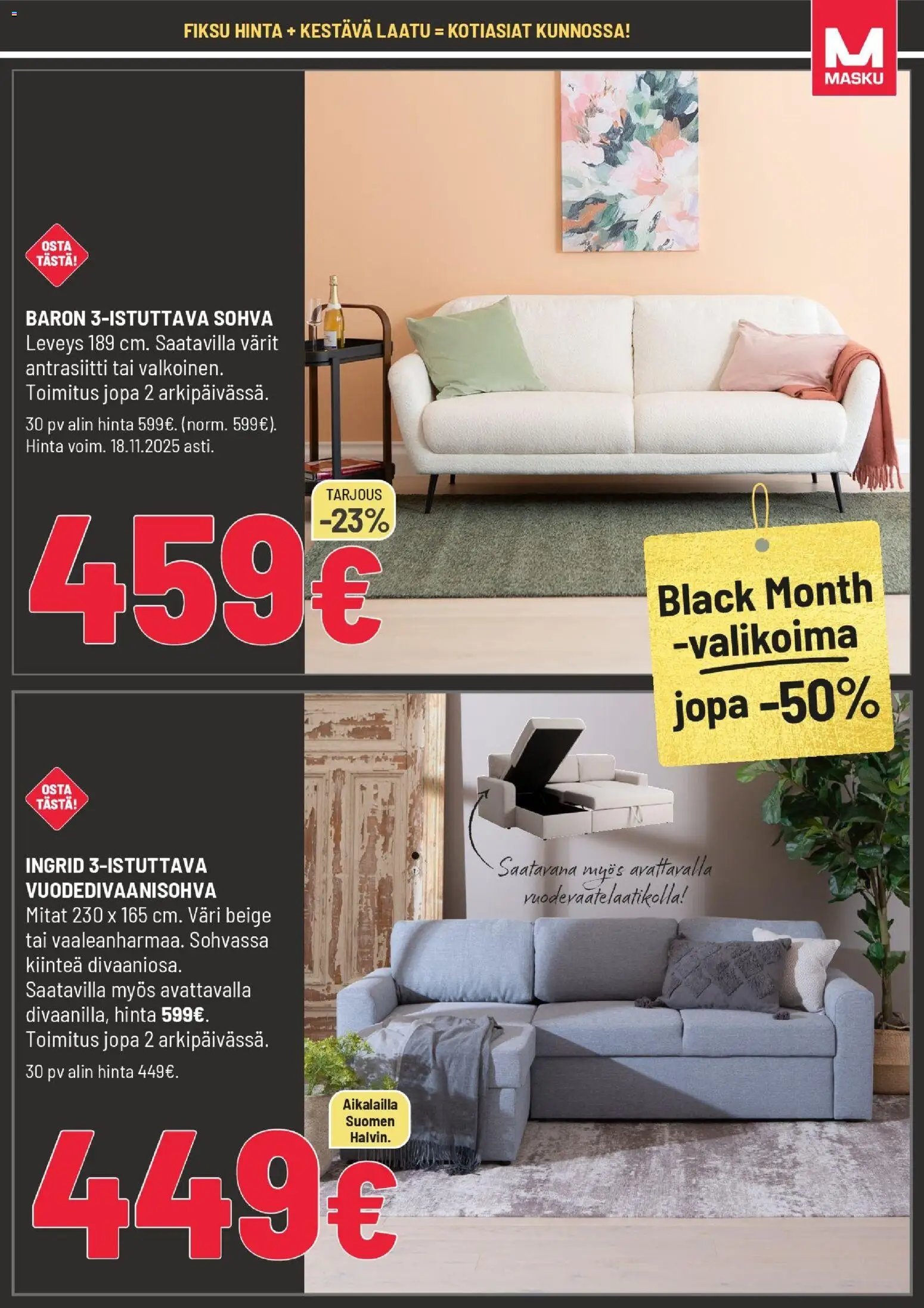 Masku - Black Friday (2025-11-06 - 2025-11-30)