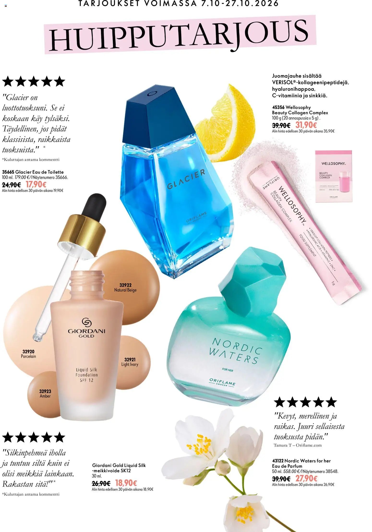 Oriflame Jakson 14 parhaat tarjoukset