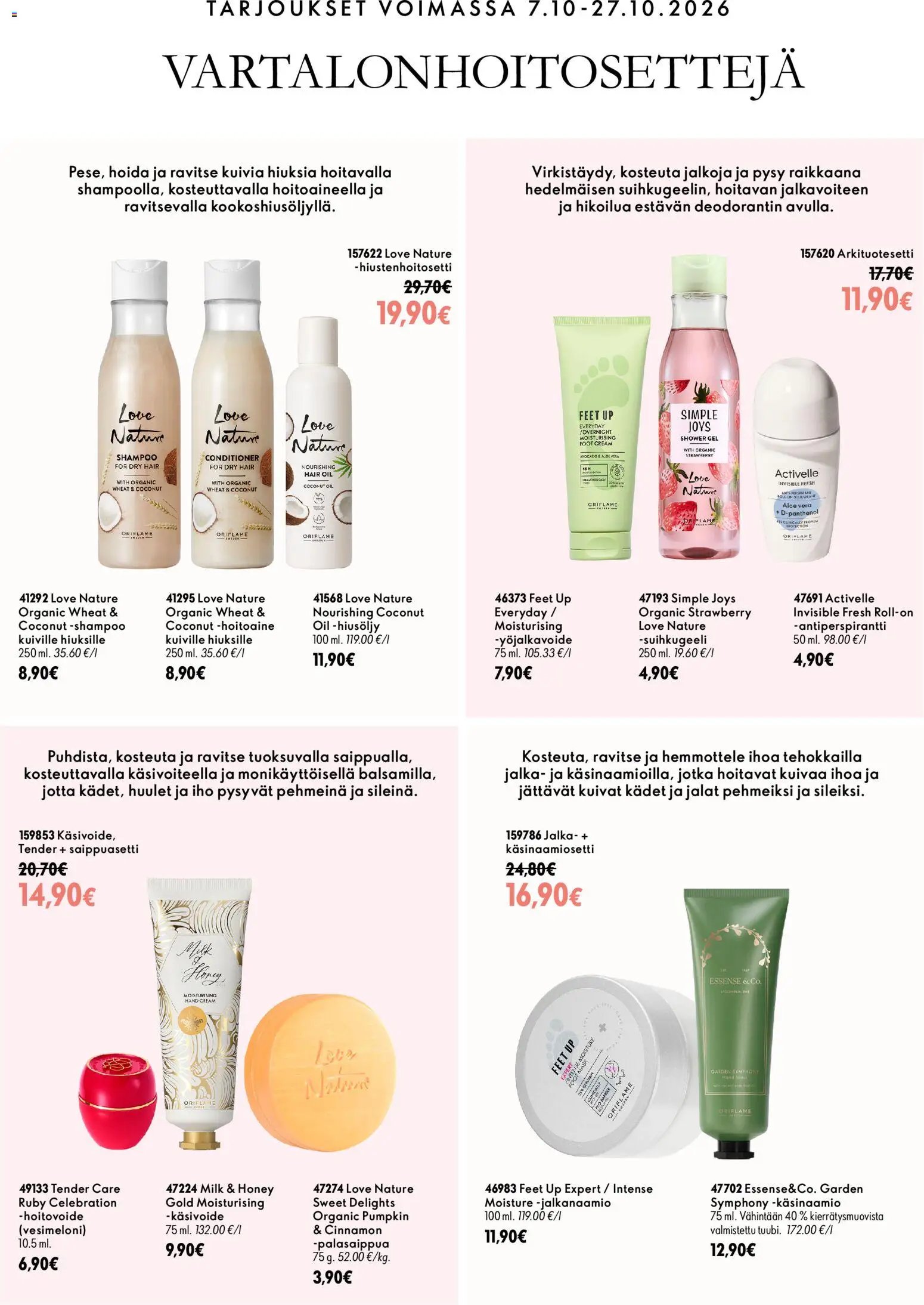 Oriflame Jakson 14 parhaat tarjoukset
