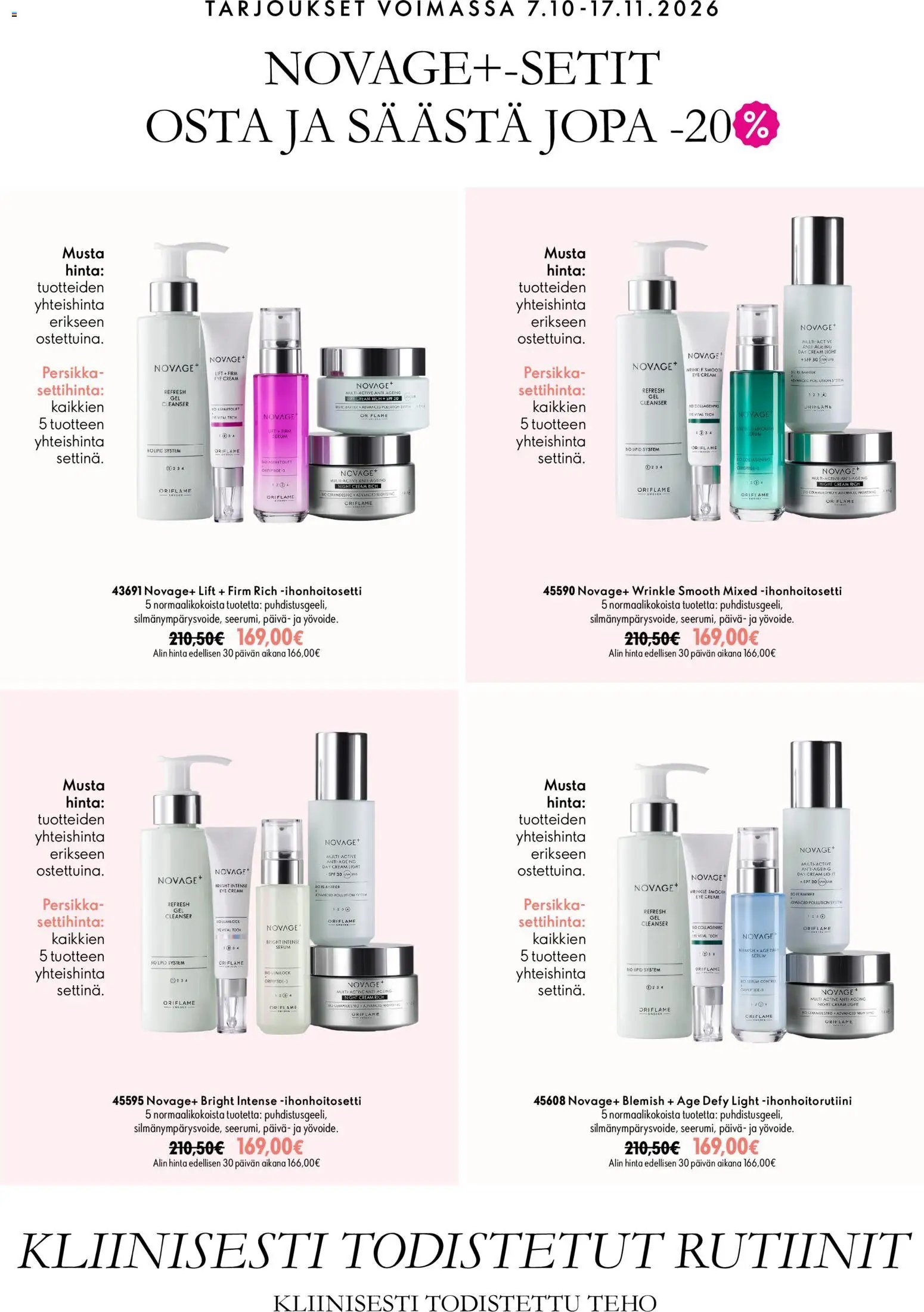 Oriflame Jakson 14 parhaat tarjoukset