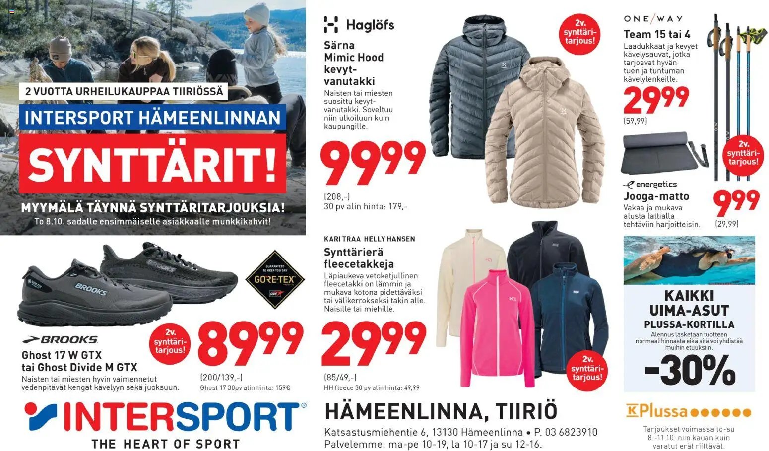 Intersport tarjoukset Hämeenlinna