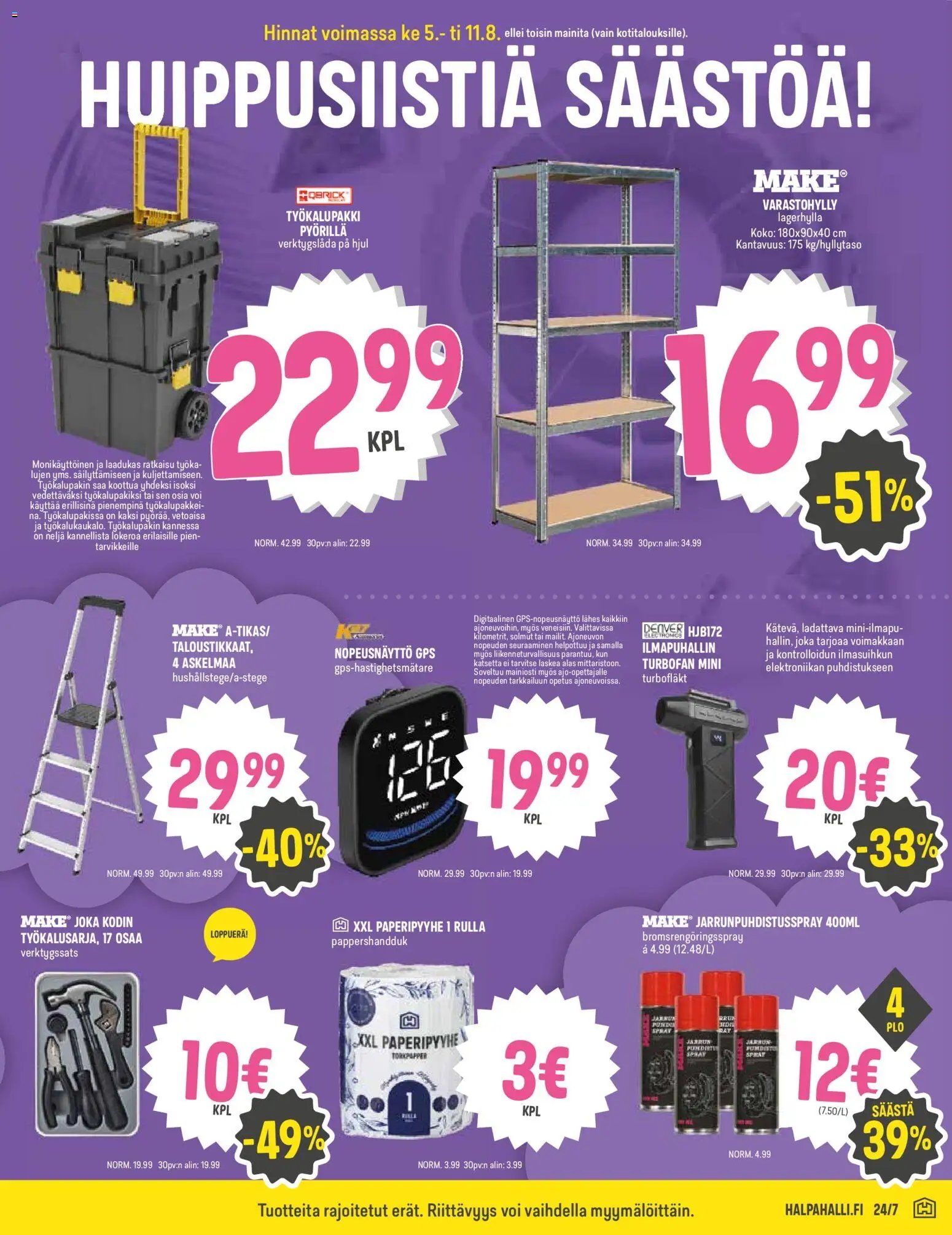 Halpa Halli tarjoukset