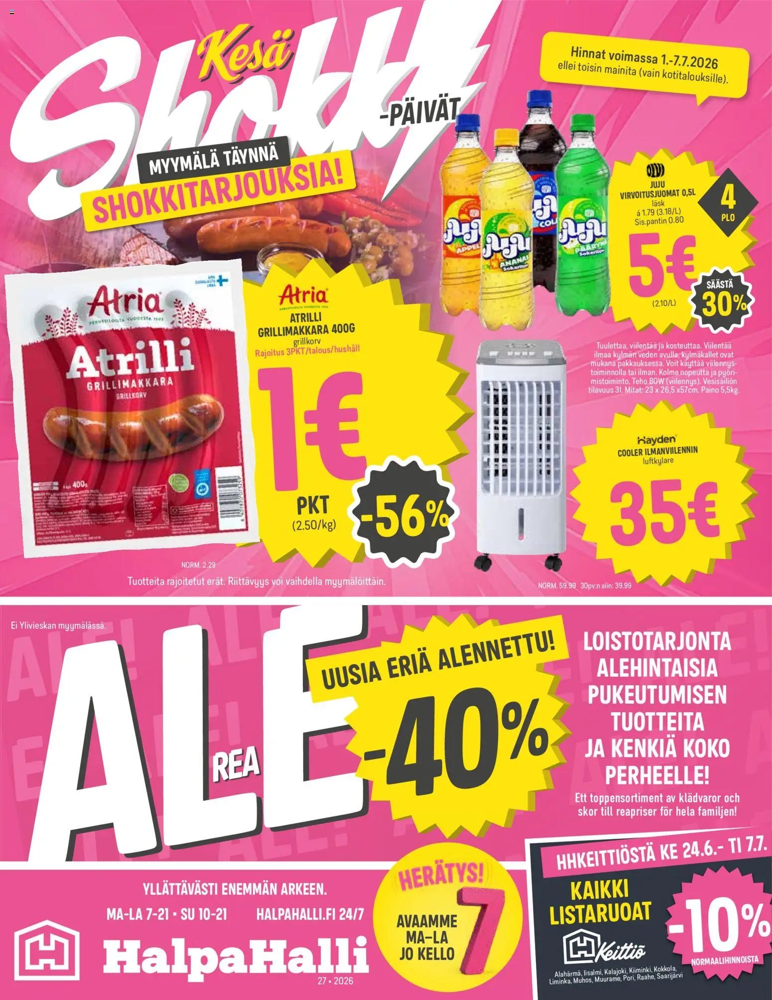 Halpa Halli tarjoukset