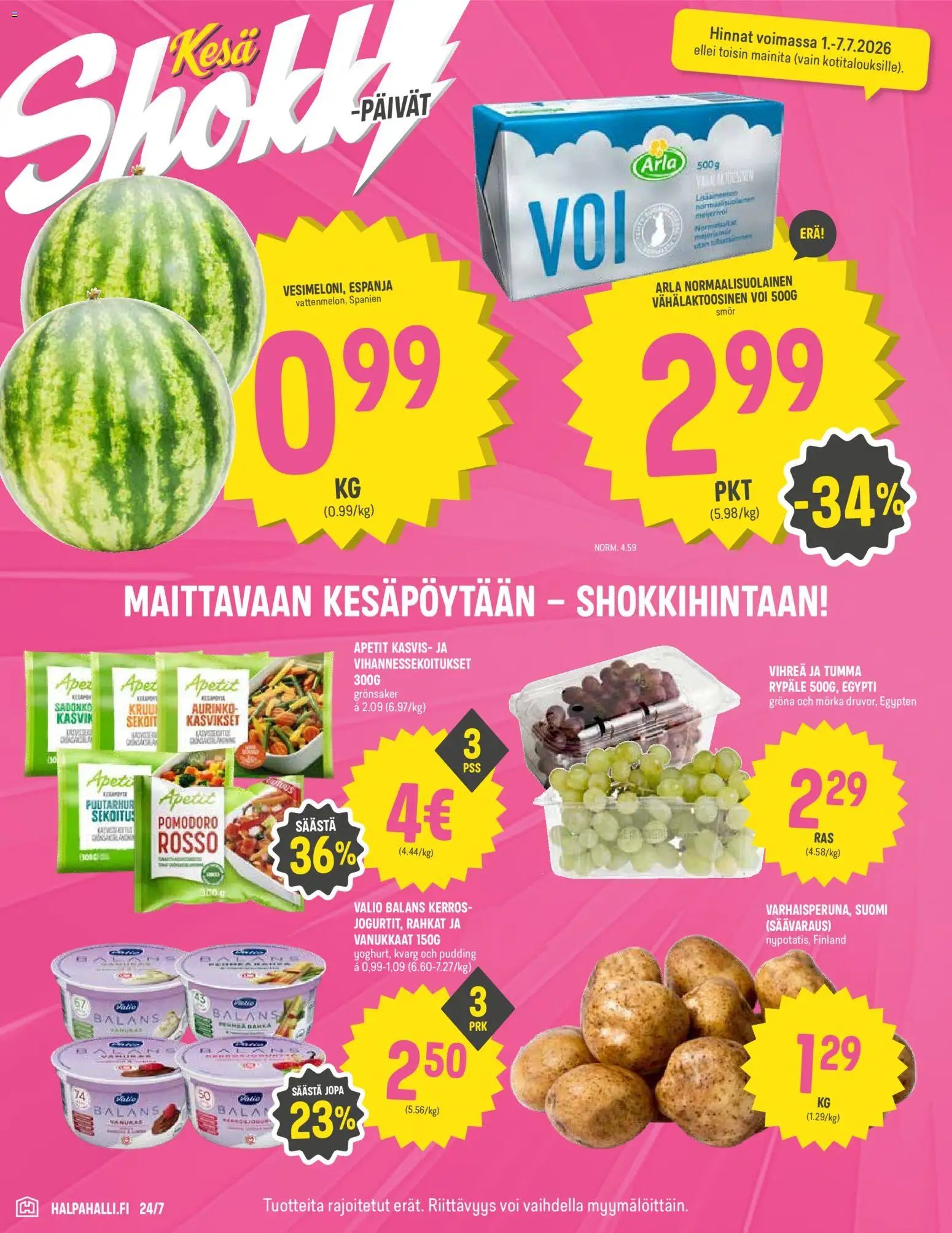 Halpa Halli tarjoukset