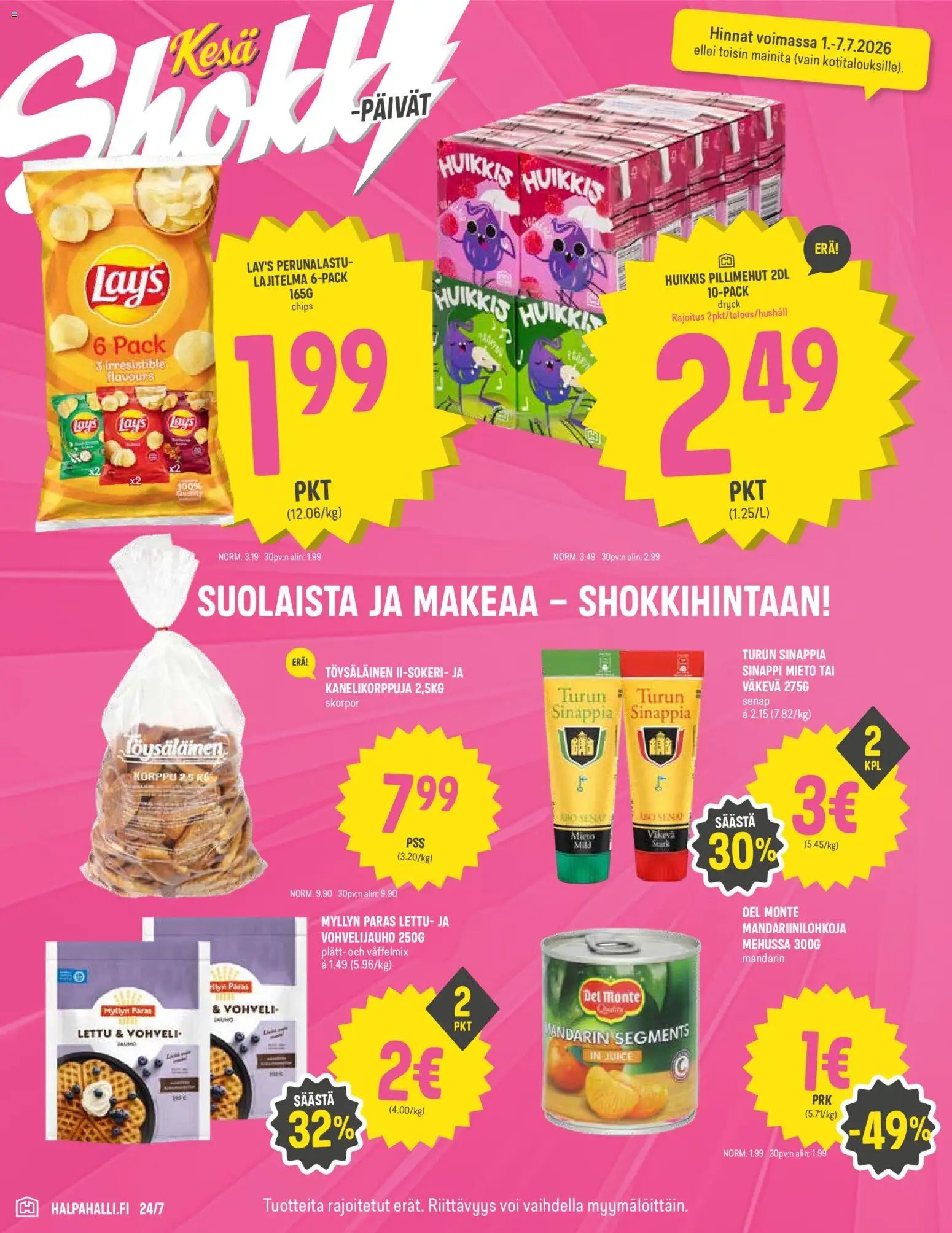 Halpa Halli tarjoukset