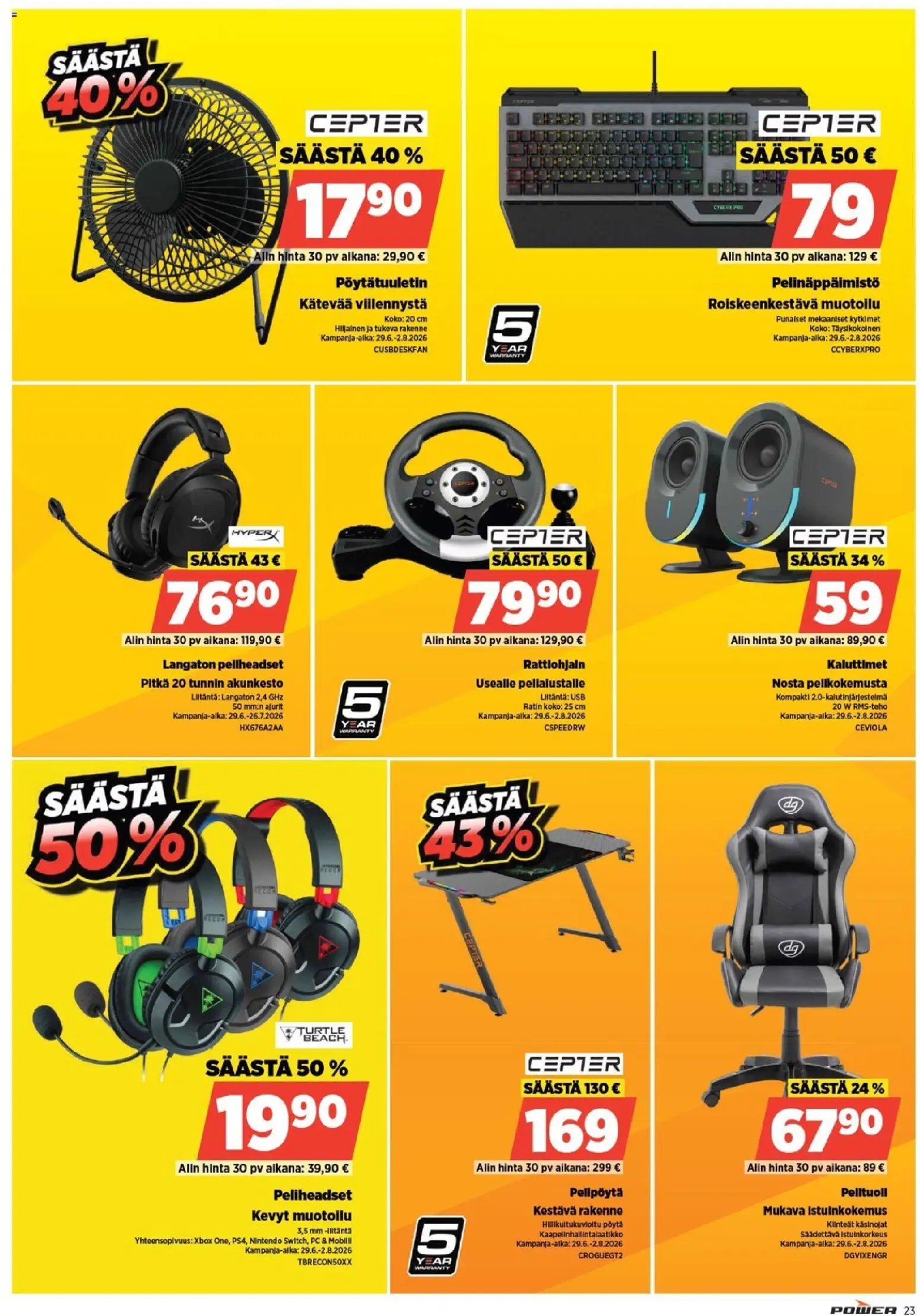 Power tarjoukset