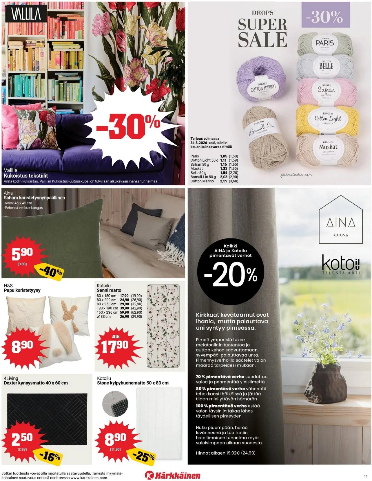 Kärkkäinen tarjoukset