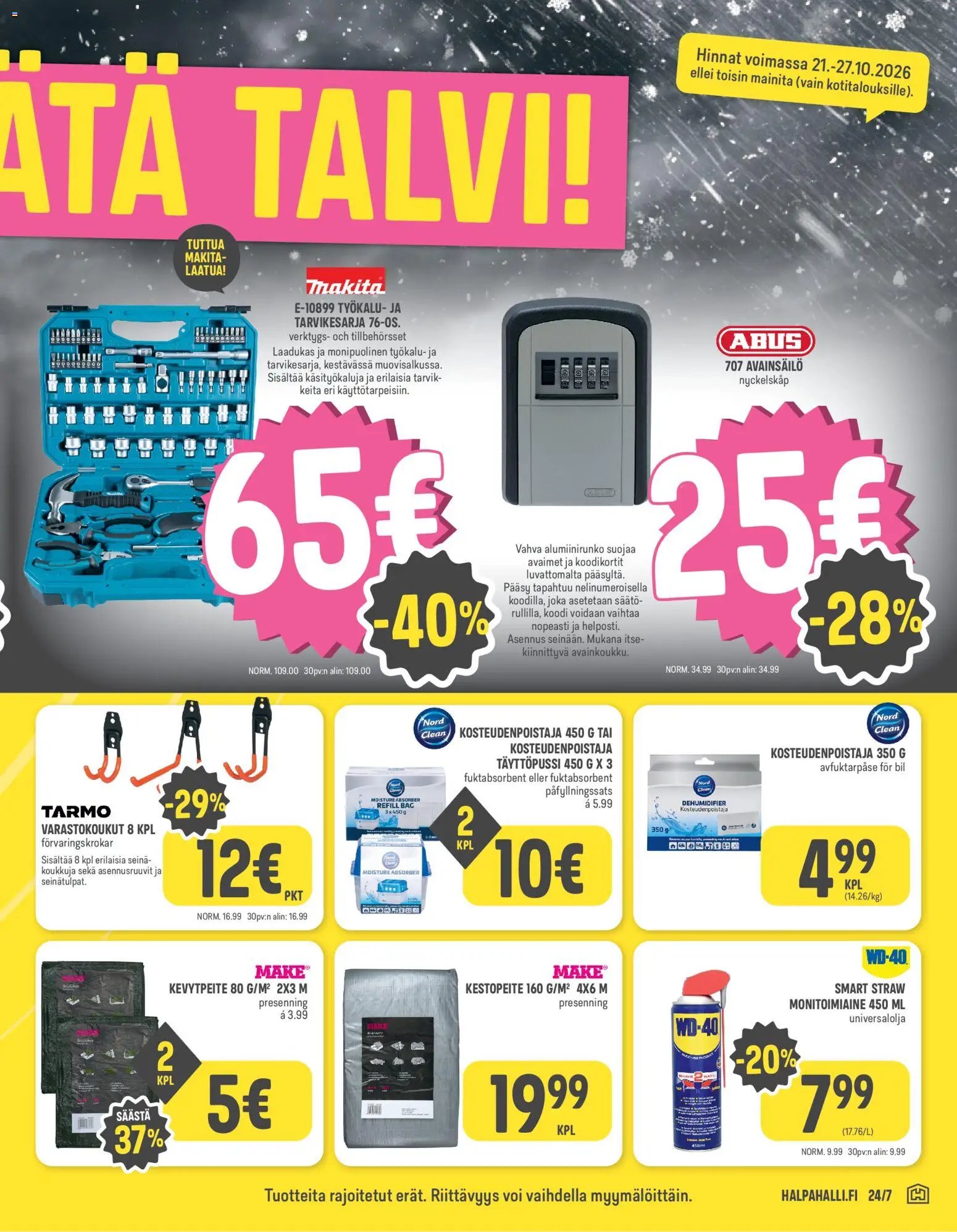 Halpa Halli tarjoukset